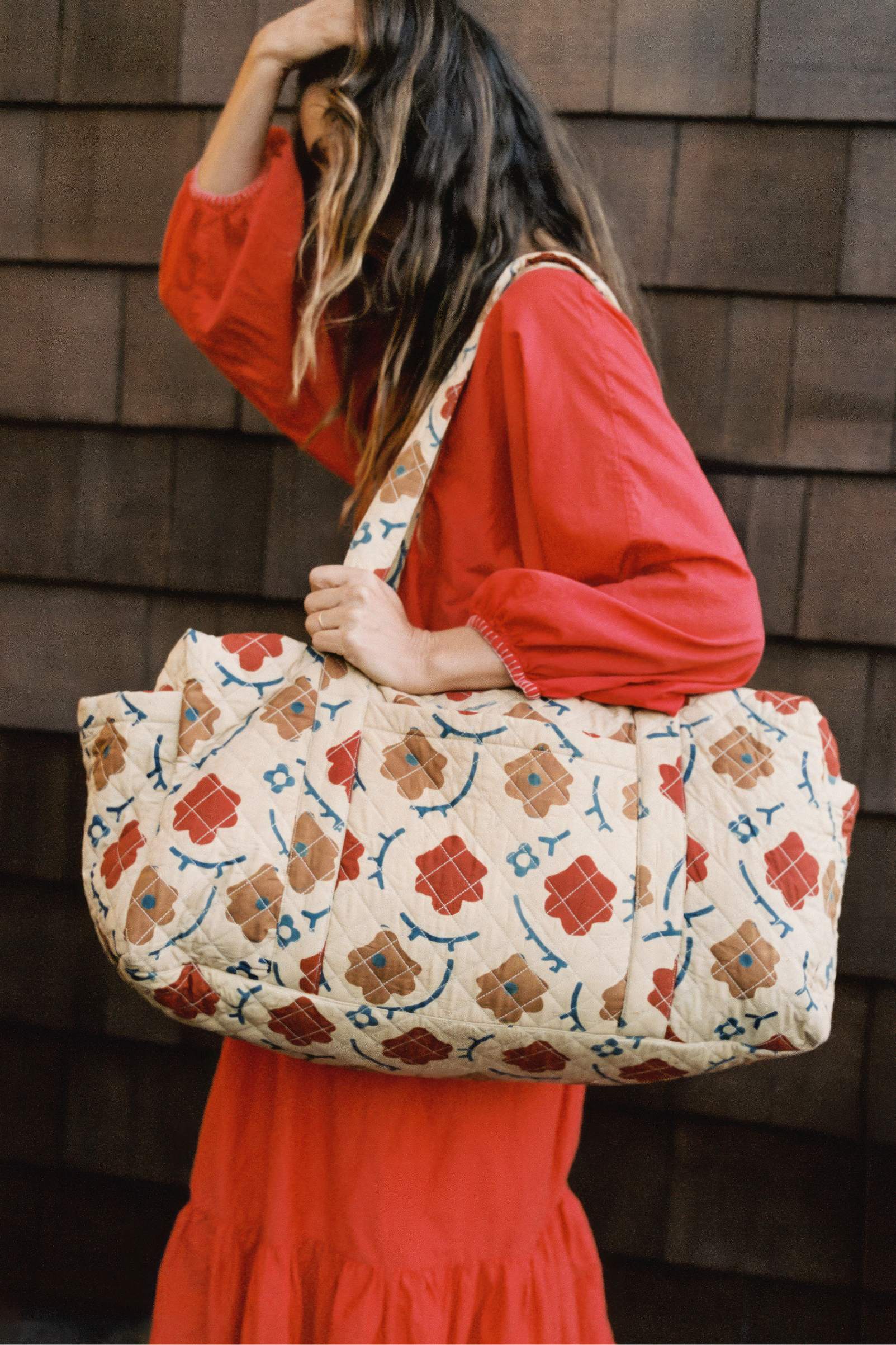 Maria Quilted Duffel | Oak Leaf - Image 2