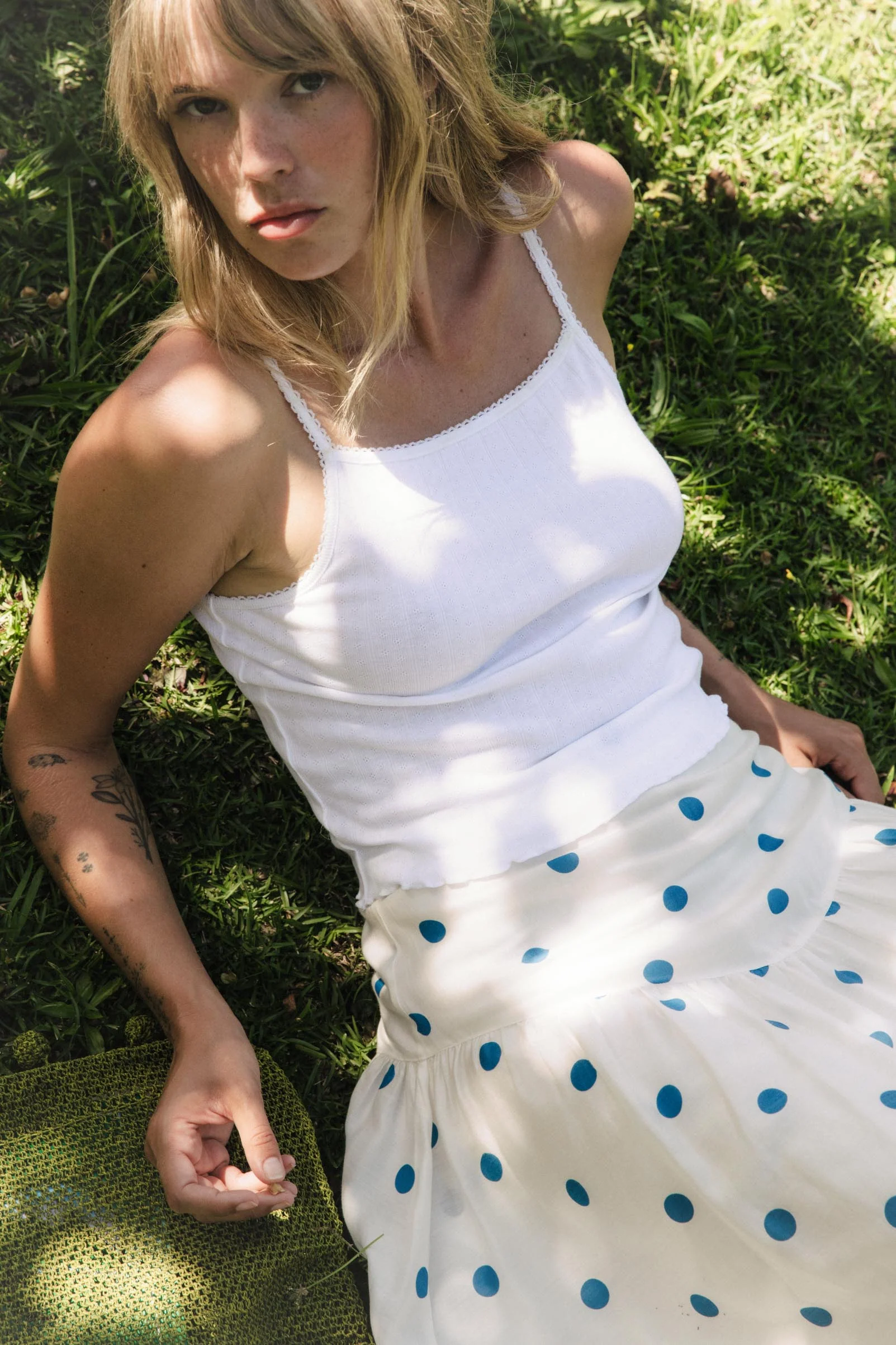 The Addie Tank | Ivory Regenerative Pointelle - Image 3
