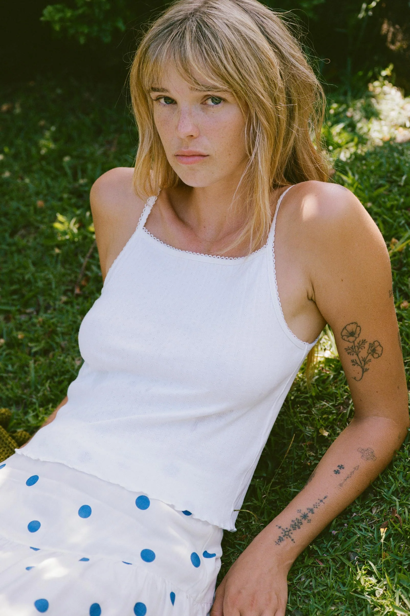 The Addie Tank | Ivory Regenerative Pointelle - Image 4