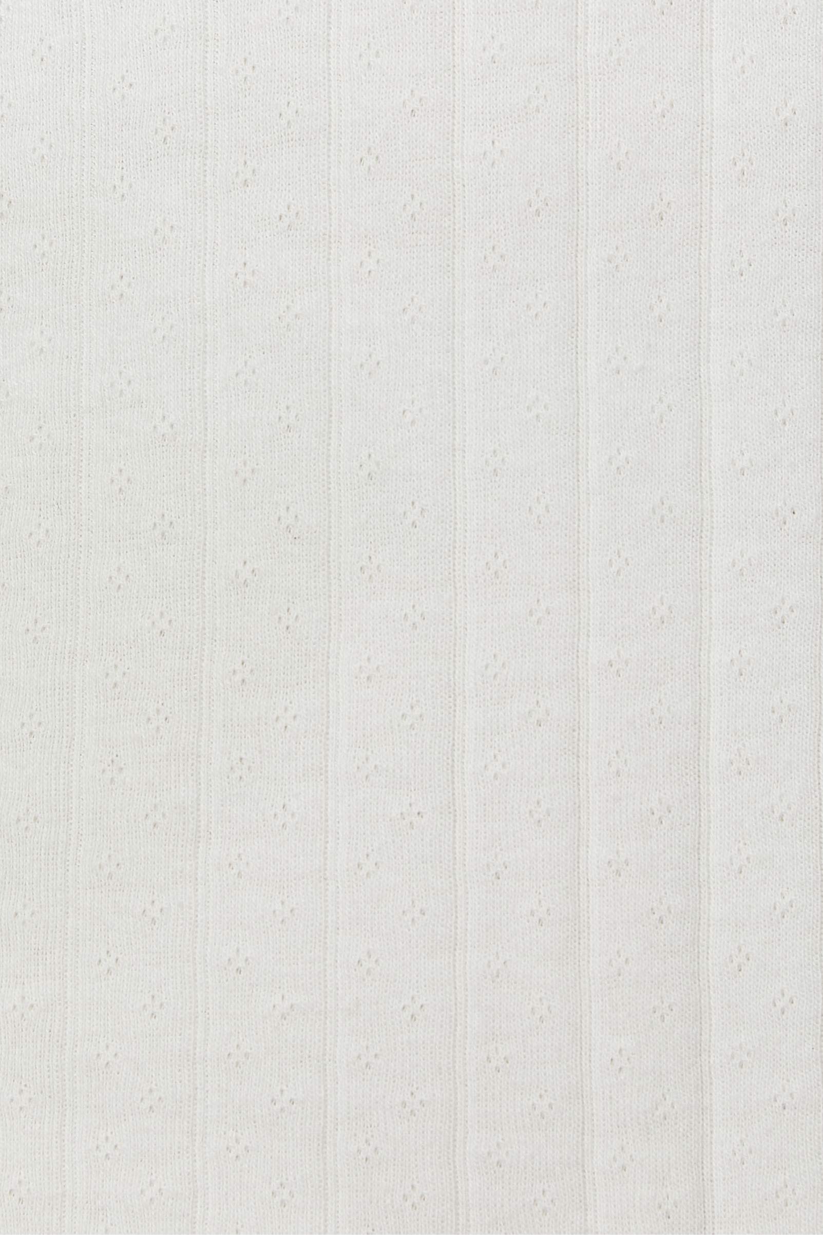 The Beth Tee | Ivory Regenerative Pointelle - Image 6