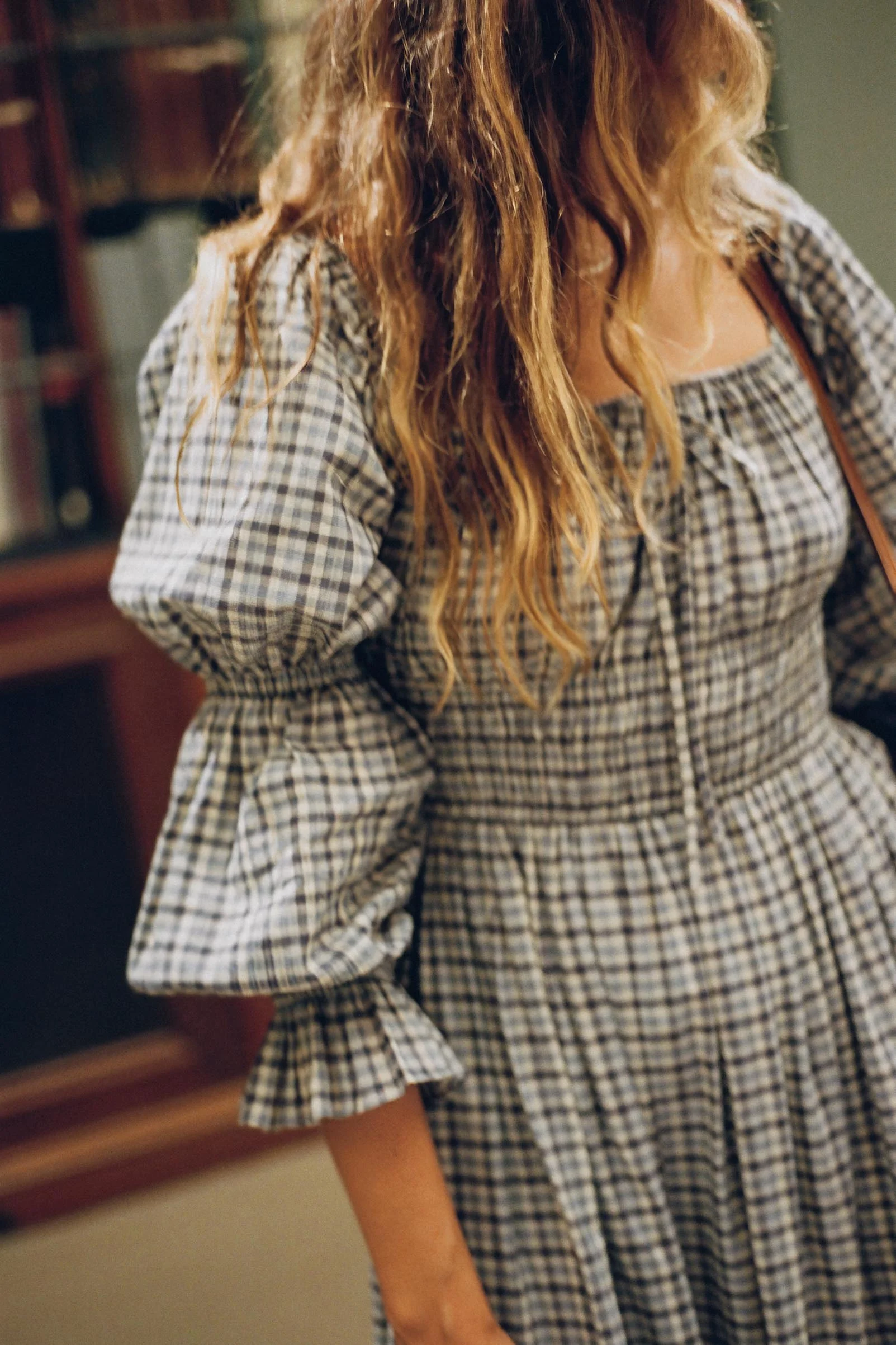 The Adelia Dress | Slate Gingham - Image 4