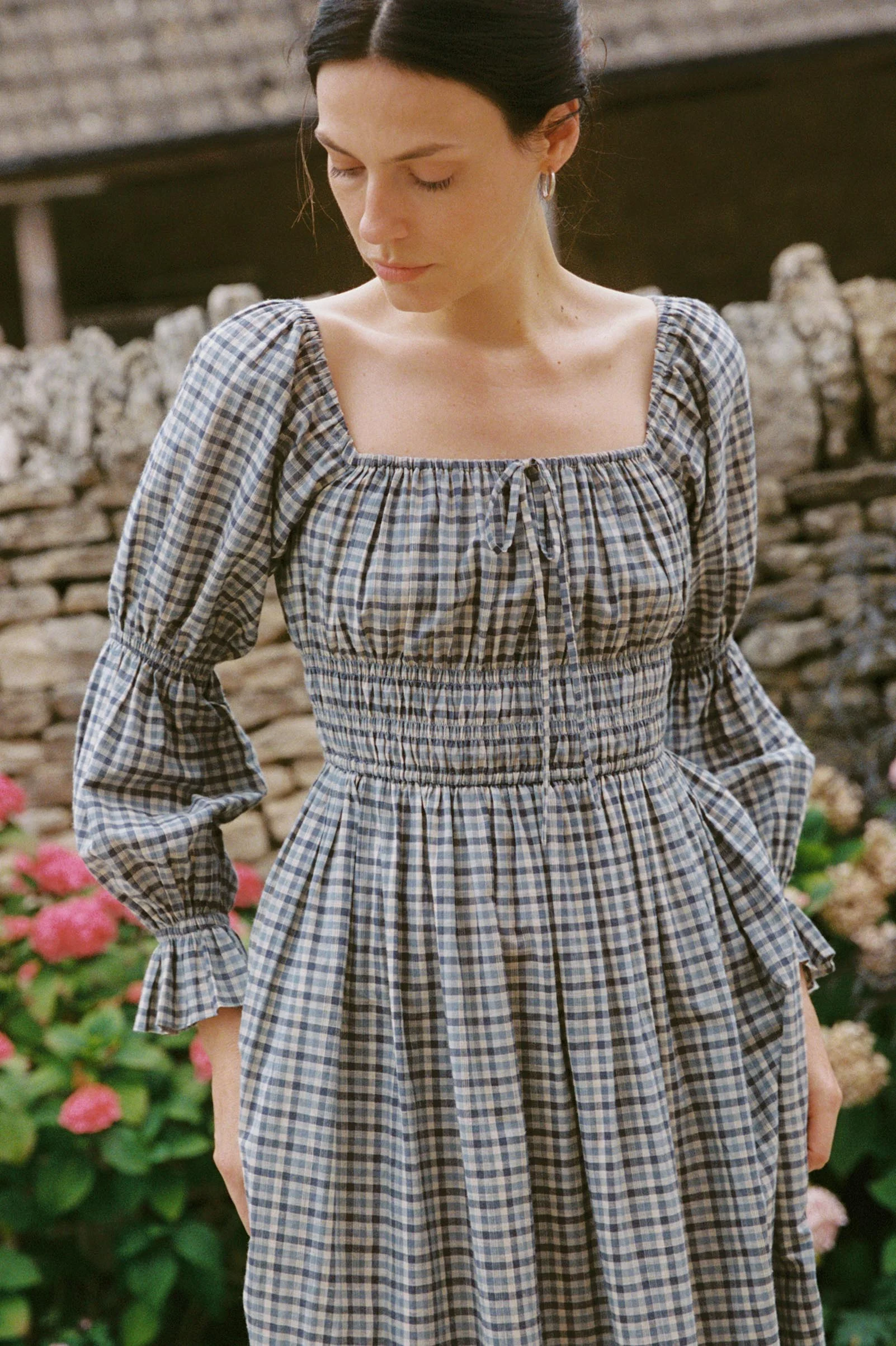 The Adelia Dress | Slate Gingham - Image 5