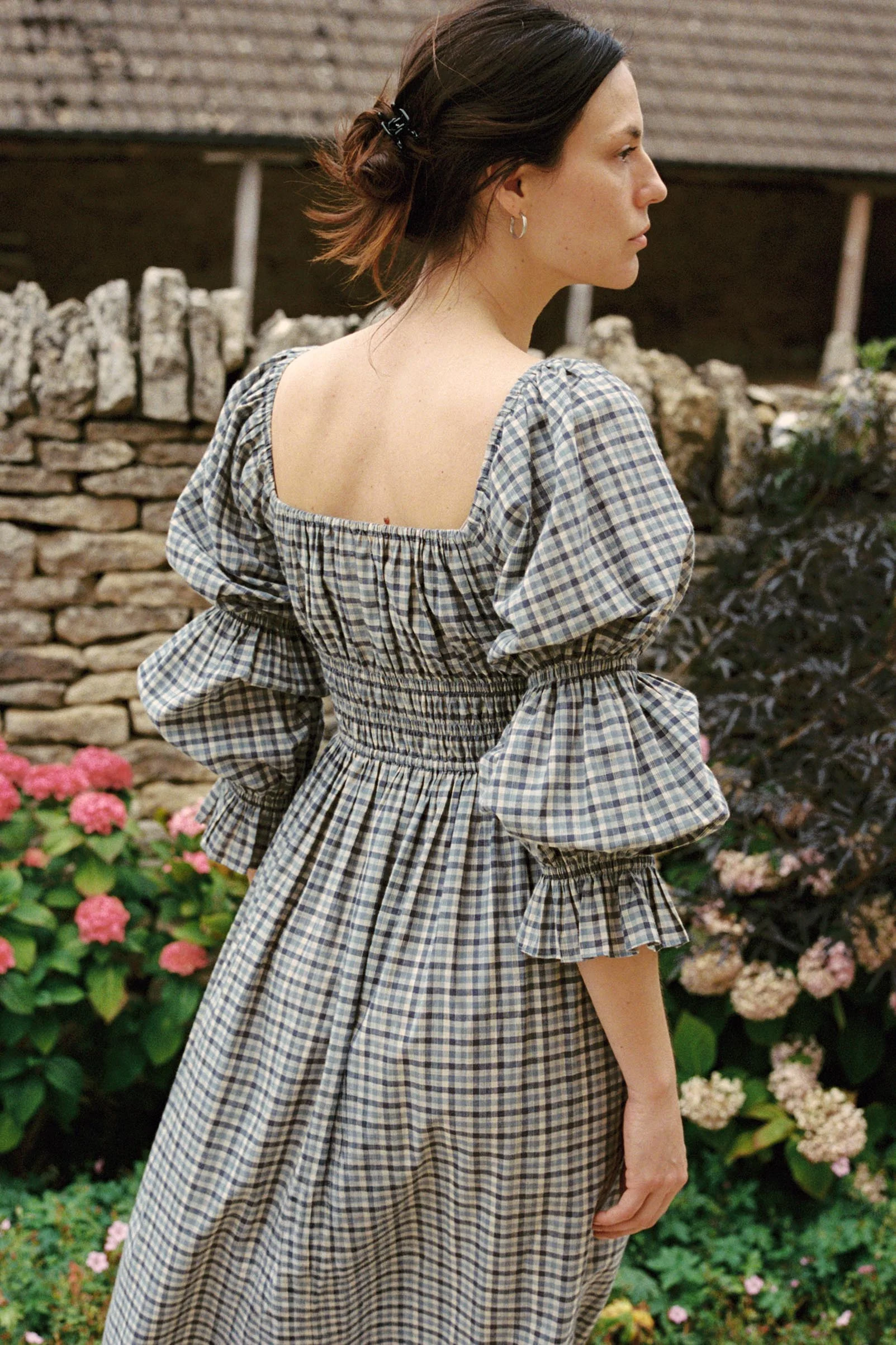 The Adelia Dress | Slate Gingham - Image 6