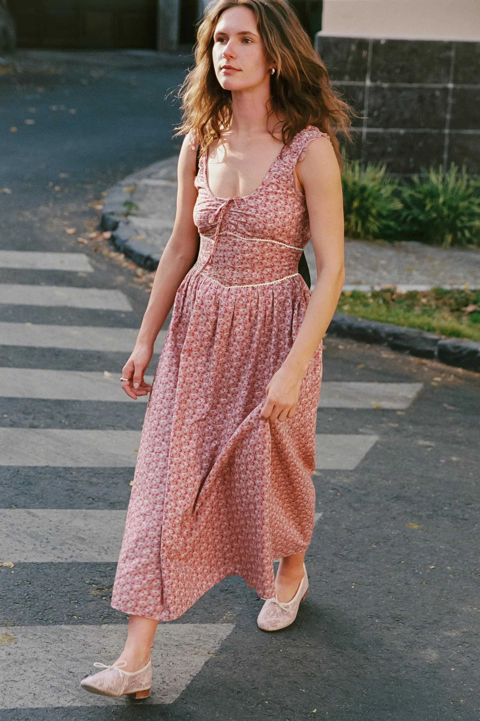 The Alessandra Dress Petites | Mauve Pressed Petals - Image 7