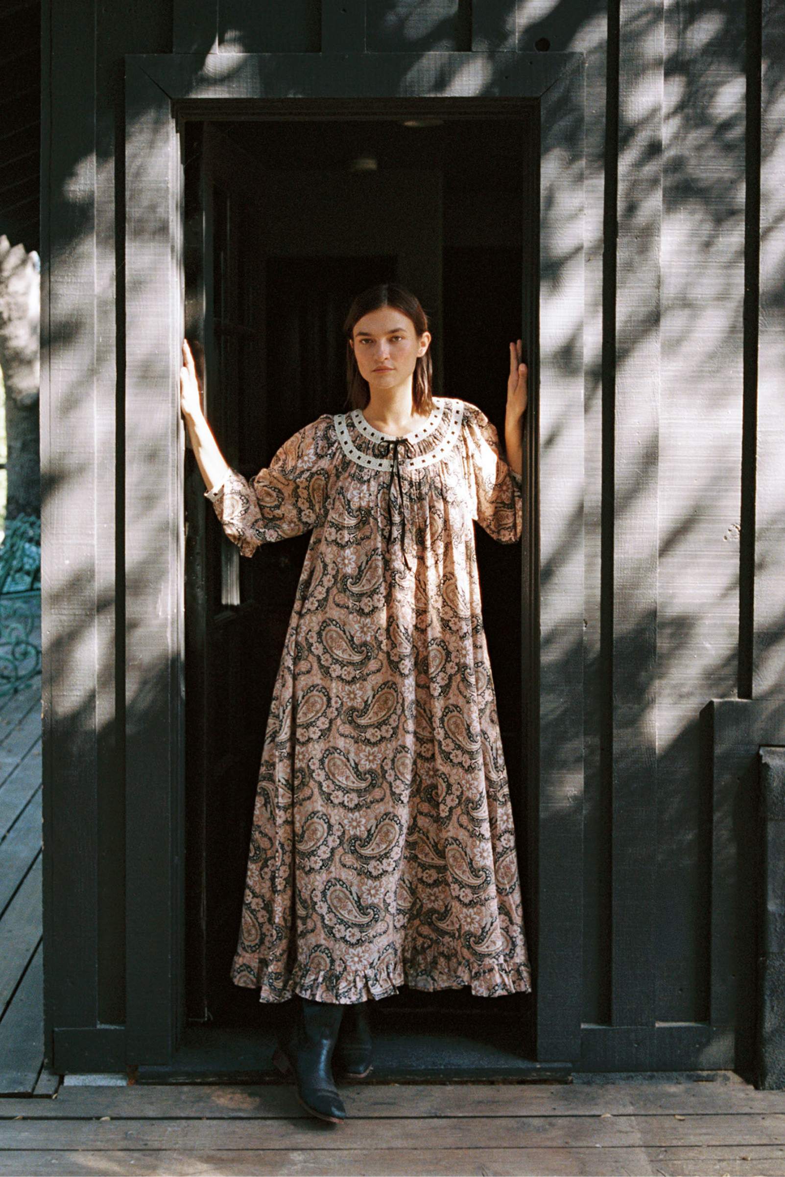 The Arabella Dress | Carob Paisley - Image 2