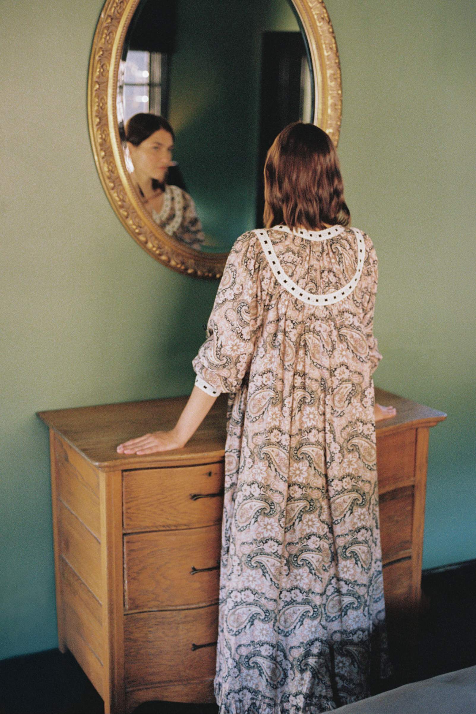 The Arabella Dress | Carob Paisley - Image 5
