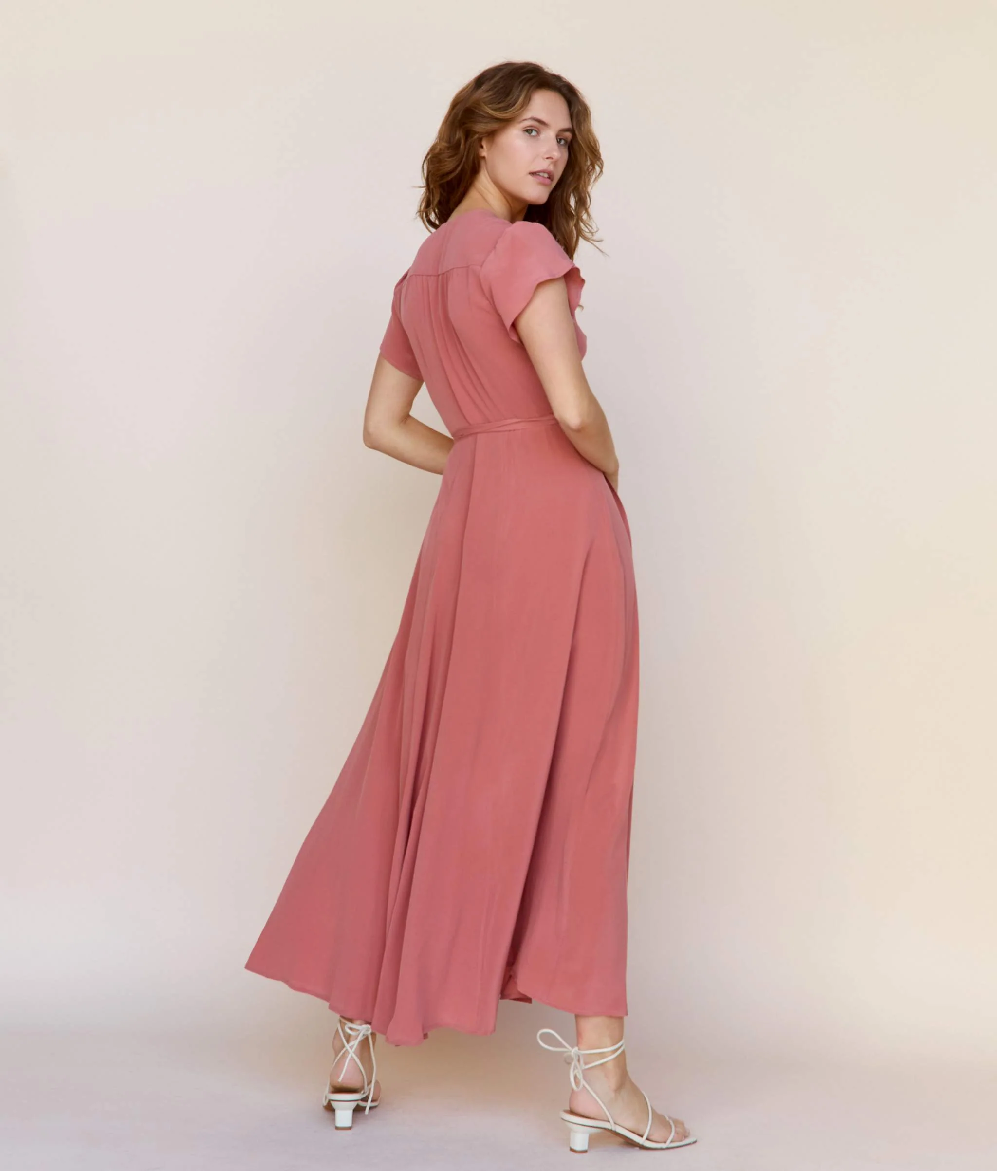The Autumn Dress | Dusty Rose Silk - Image 5