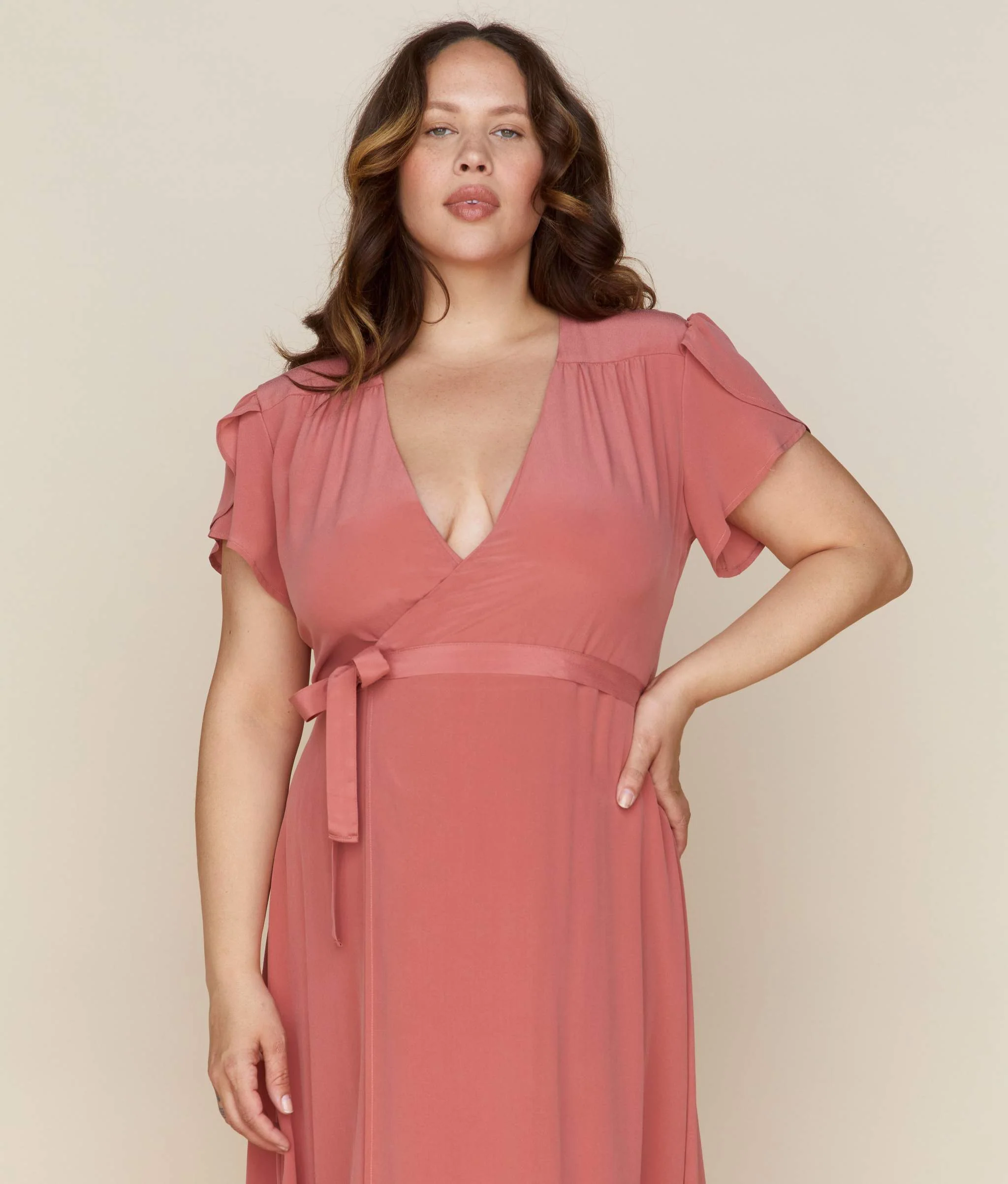 The Autumn Dress | Dusty Rose Silk - Image 6