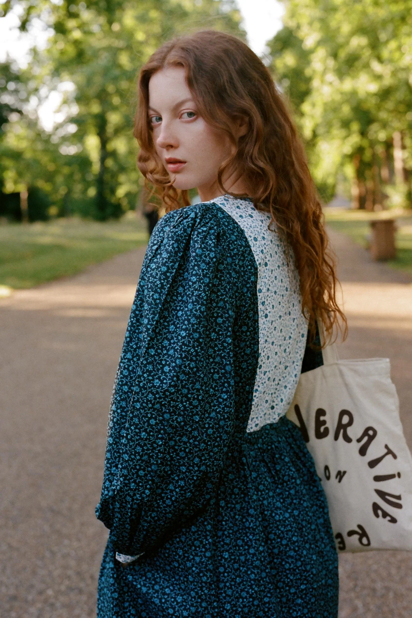 The Azure Dress | Chrysanthemum Vine - Image 5