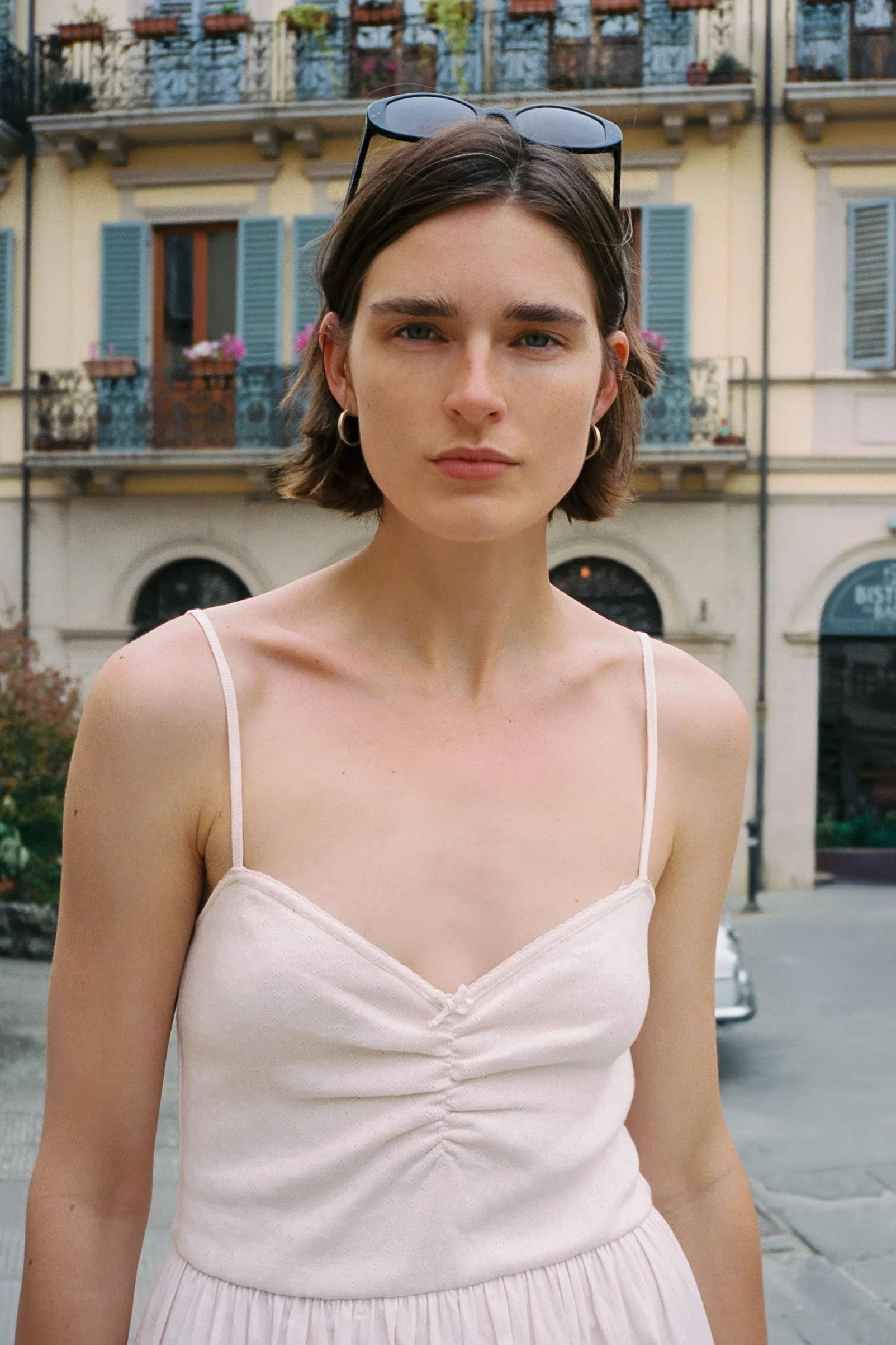 The Bernice Dress | Petal Pink Regenerative Pointelle - Image 6