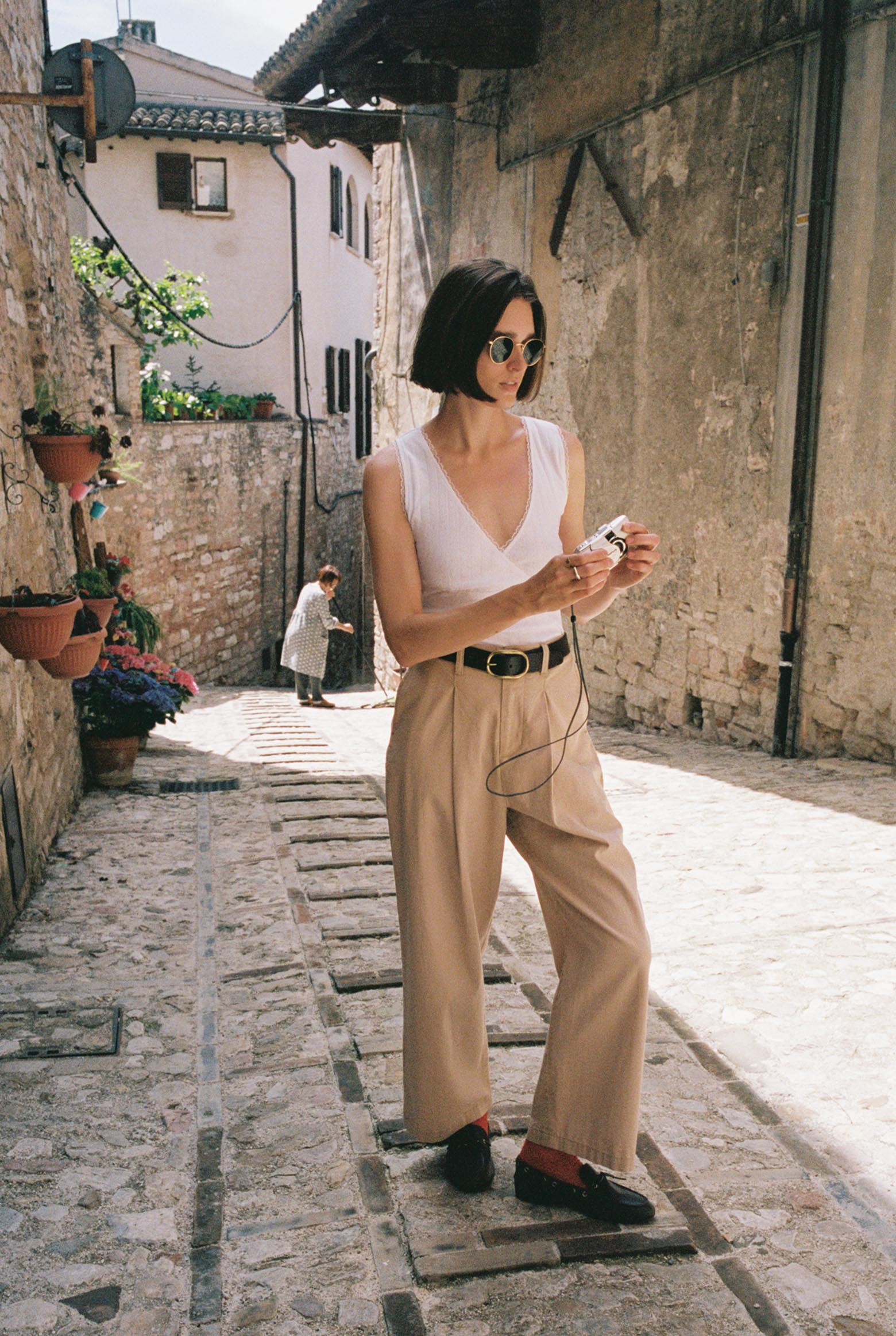 The Beth Tee | Ivory Regenerative Pointelle - Image 4