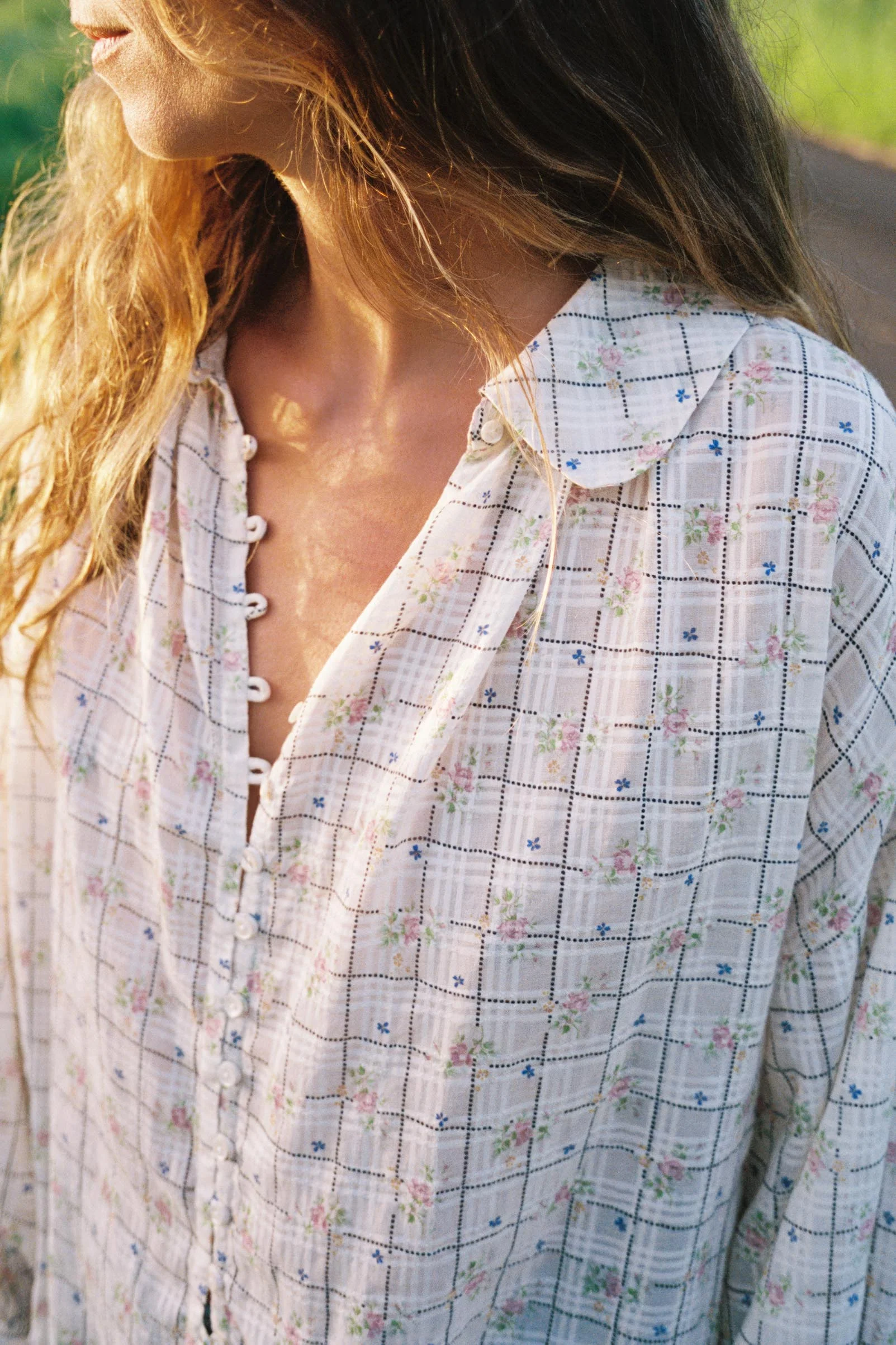 The Carol Blouse | Rose Trellis - Image 3