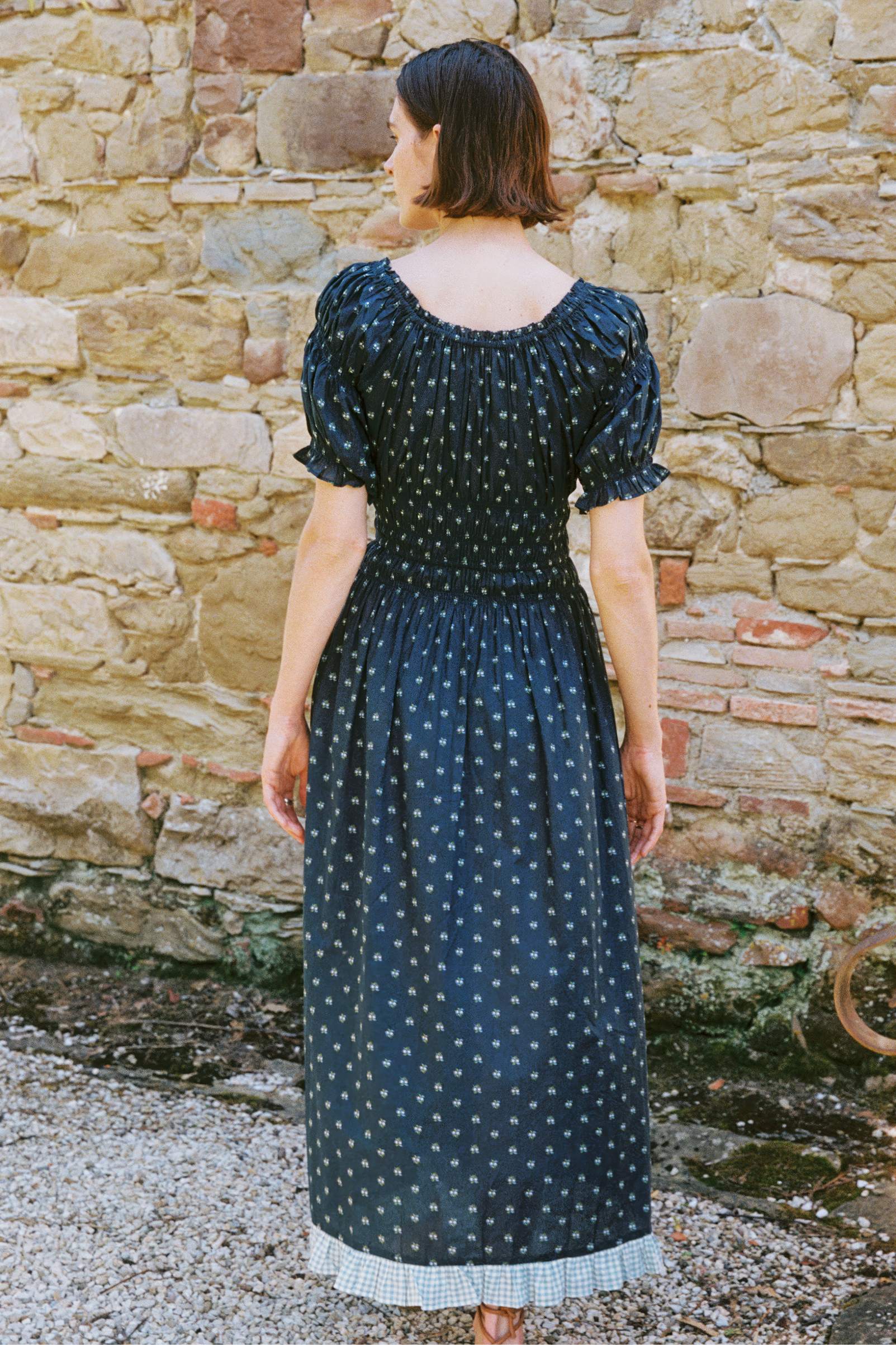 The Coralia Dress | Blueberry Dot - Image 8