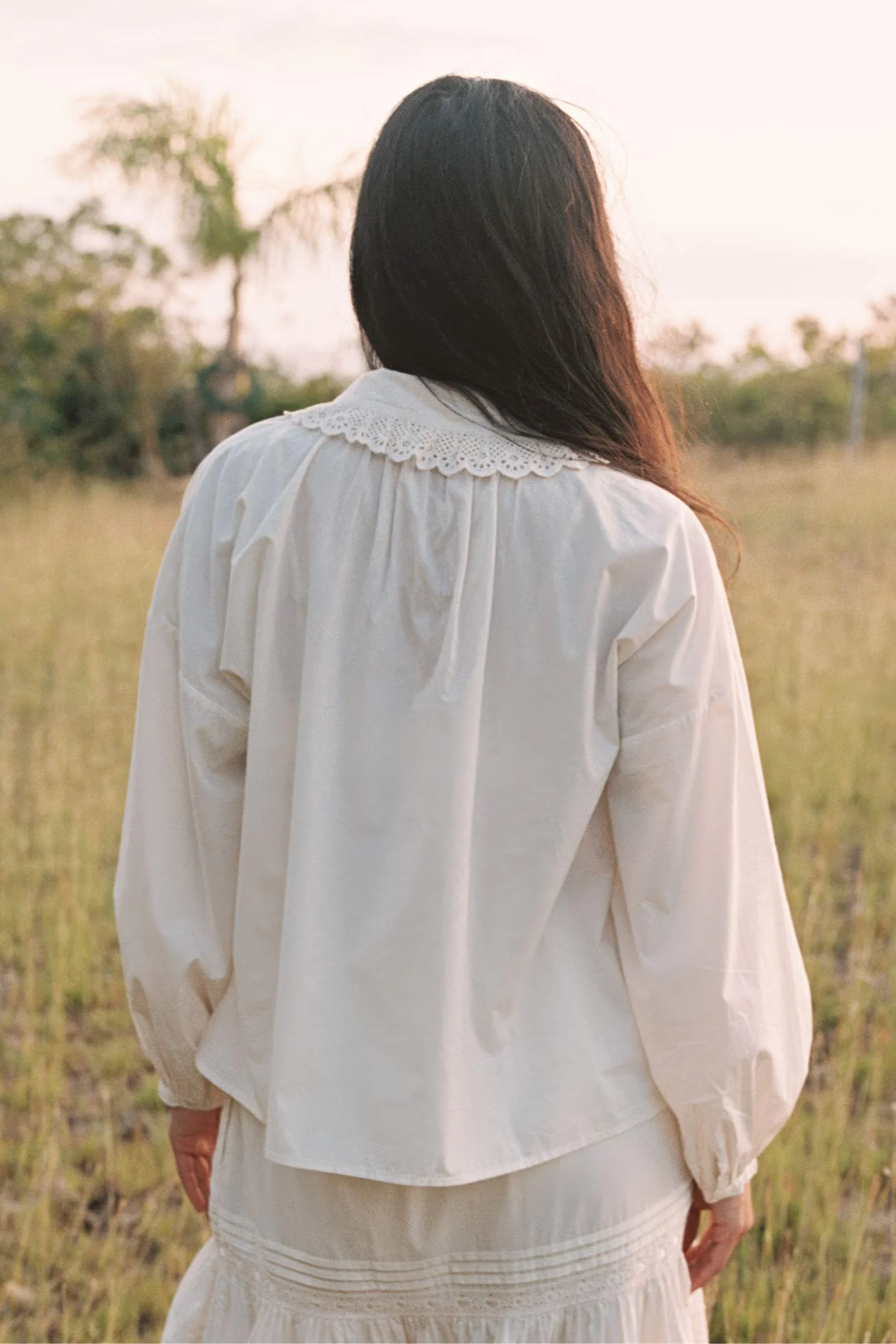 The Ghita Blouse | Pearl - Image 4