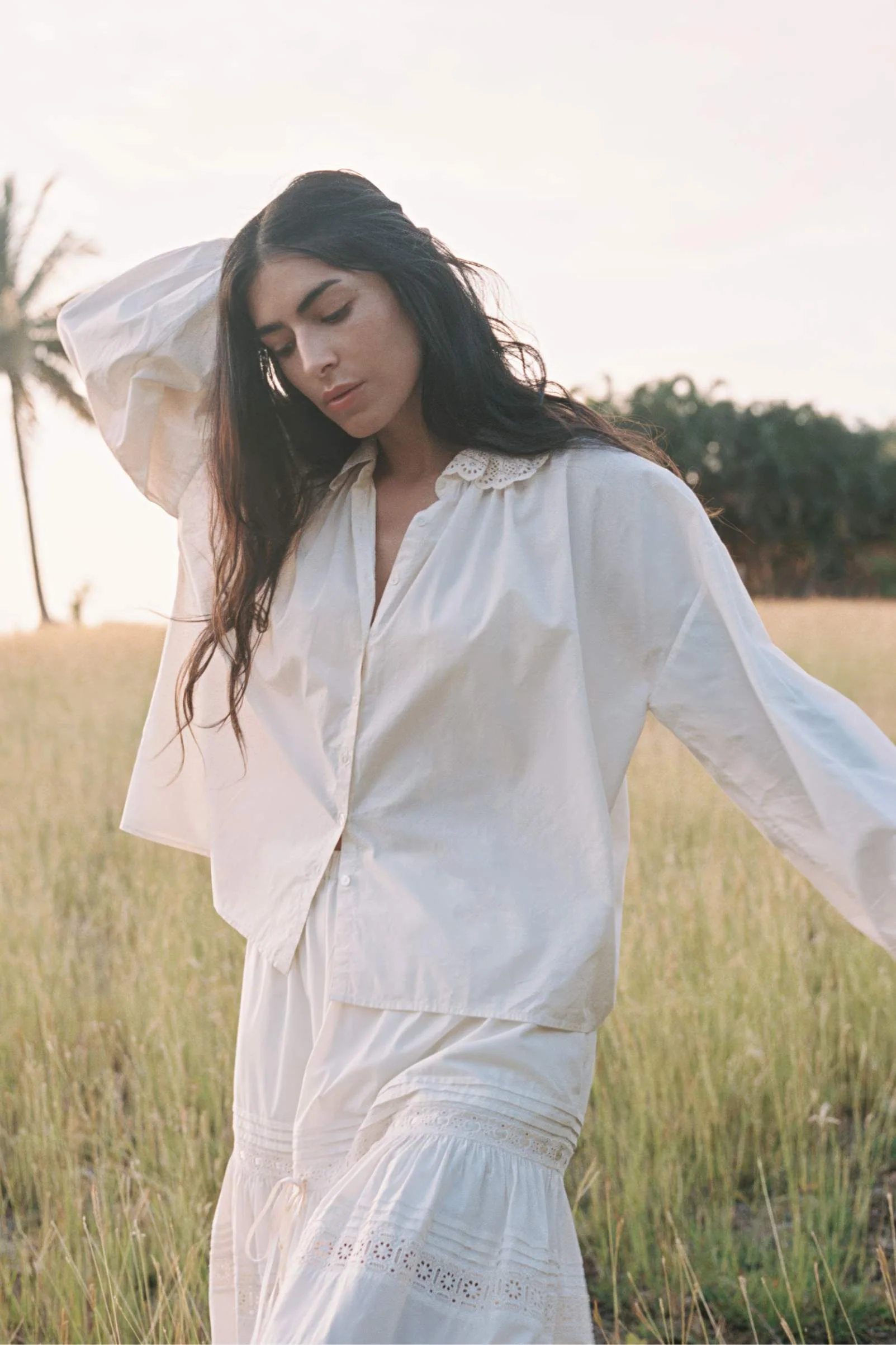 The Ghita Blouse | Pearl - Image 5