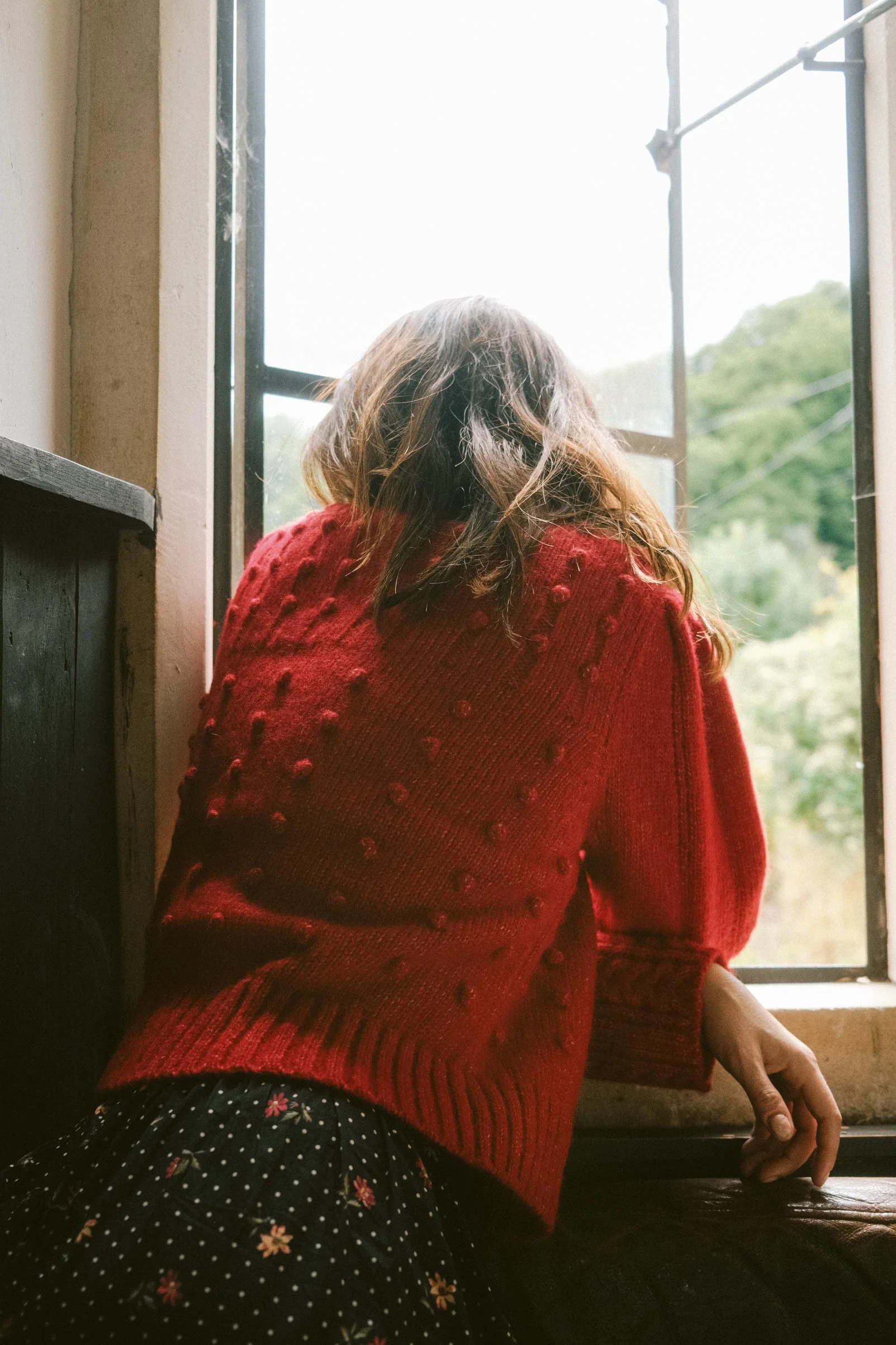 The Gigi Cardigan | Candy Apple Red - Image 5