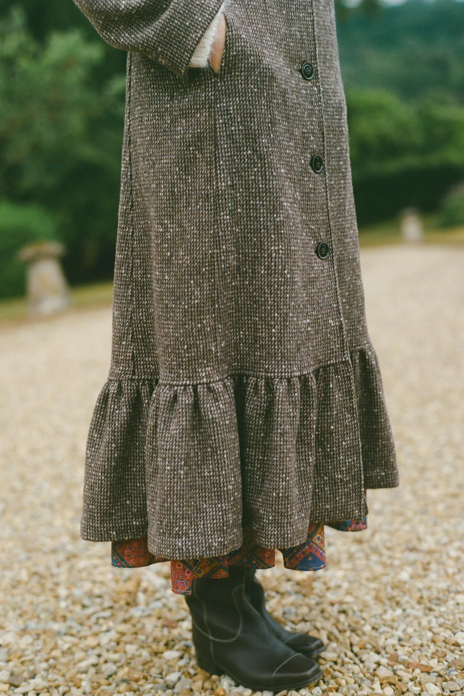 The Lennox Coat | Chocolate Tweed - Image 4