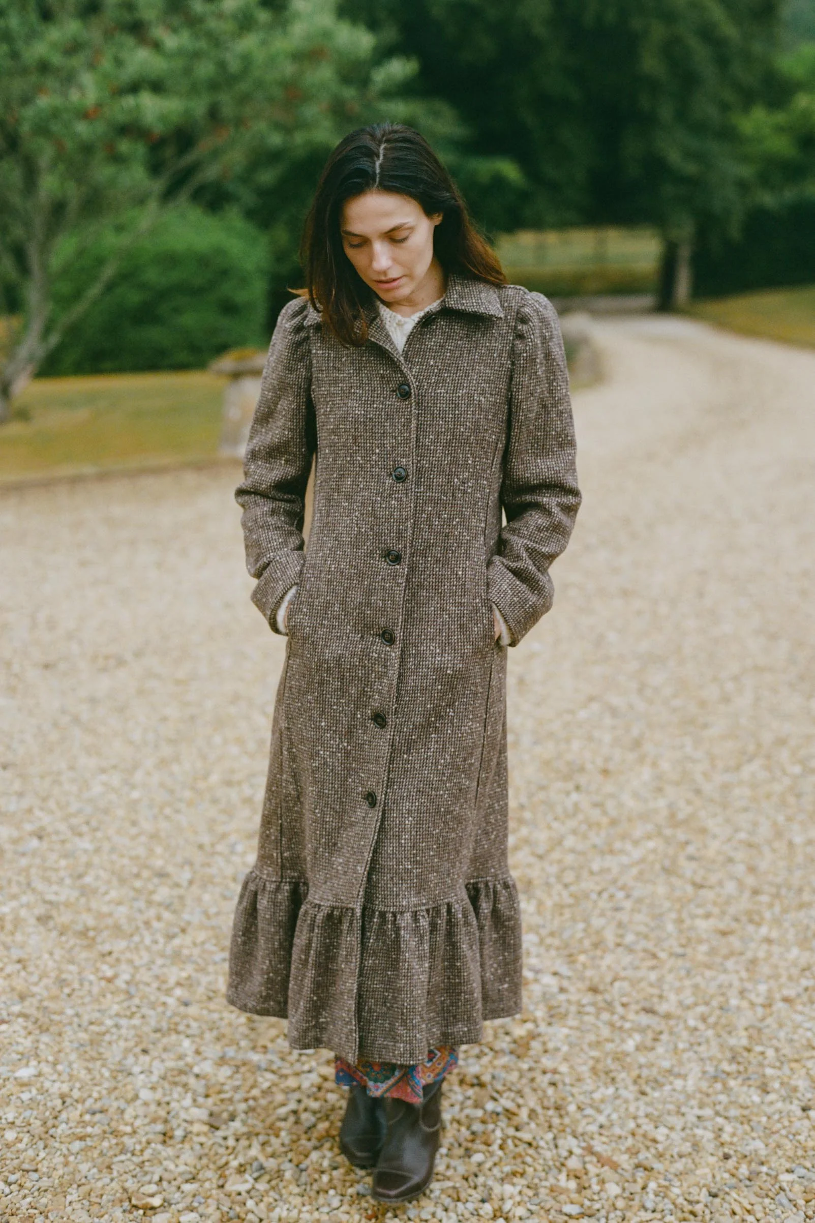 The Lennox Coat | Chocolate Tweed - Image 5