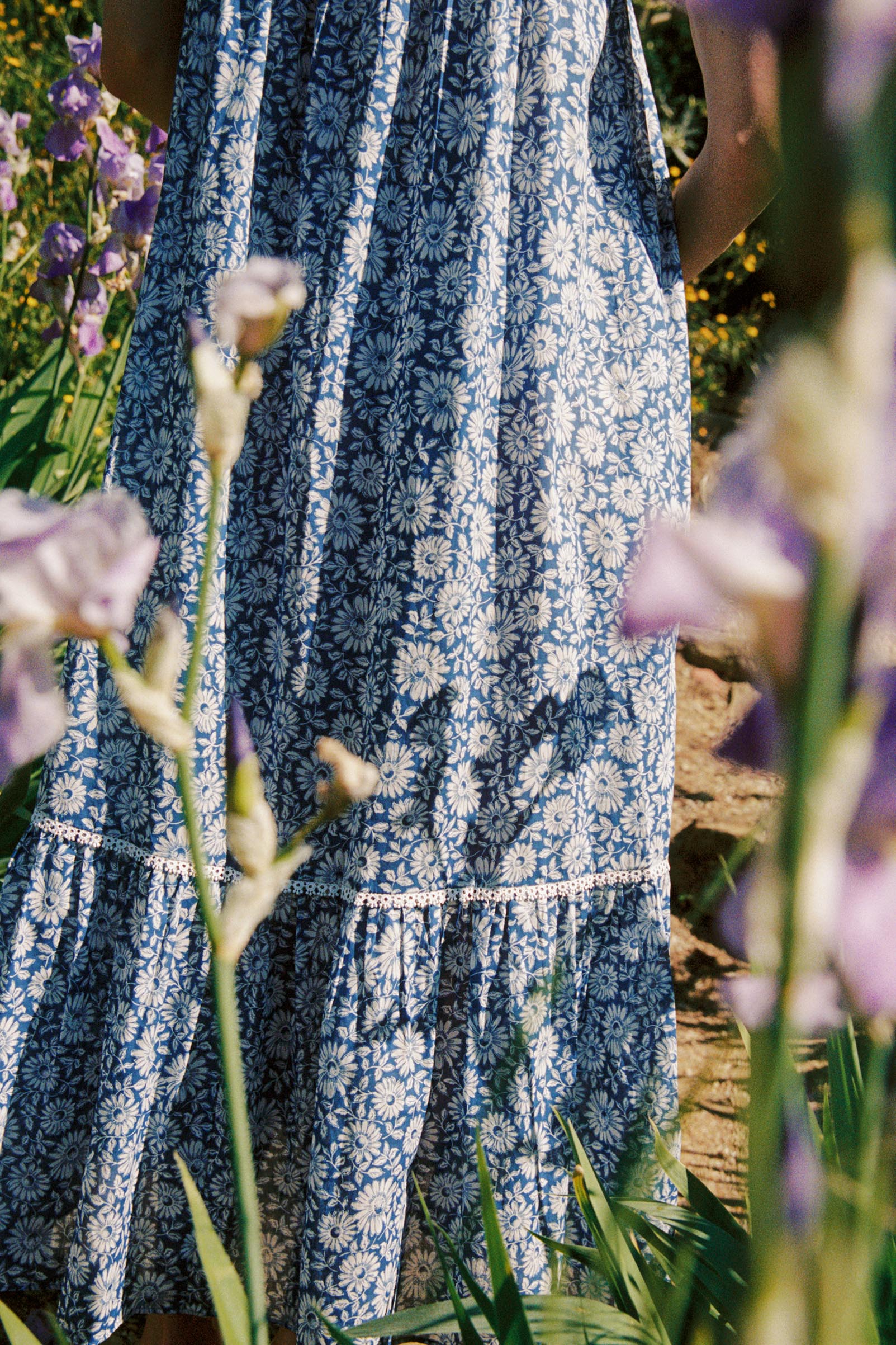 The Louise Dress | Aster Fields Lapis - Image 4