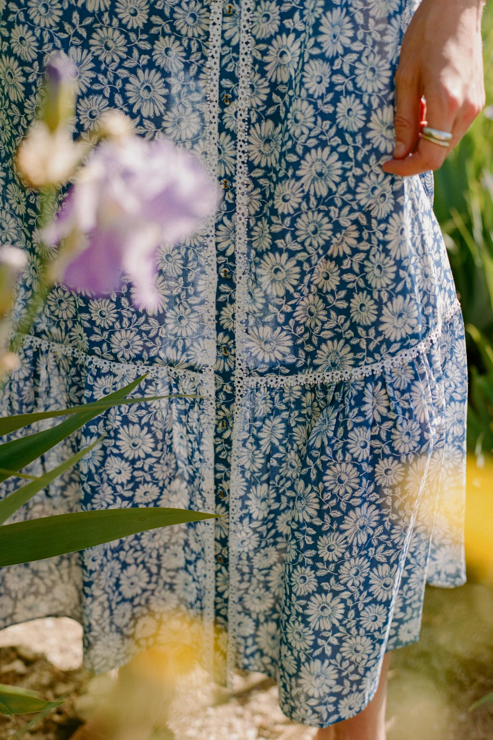 The Louise Dress | Aster Fields Lapis - Image 6