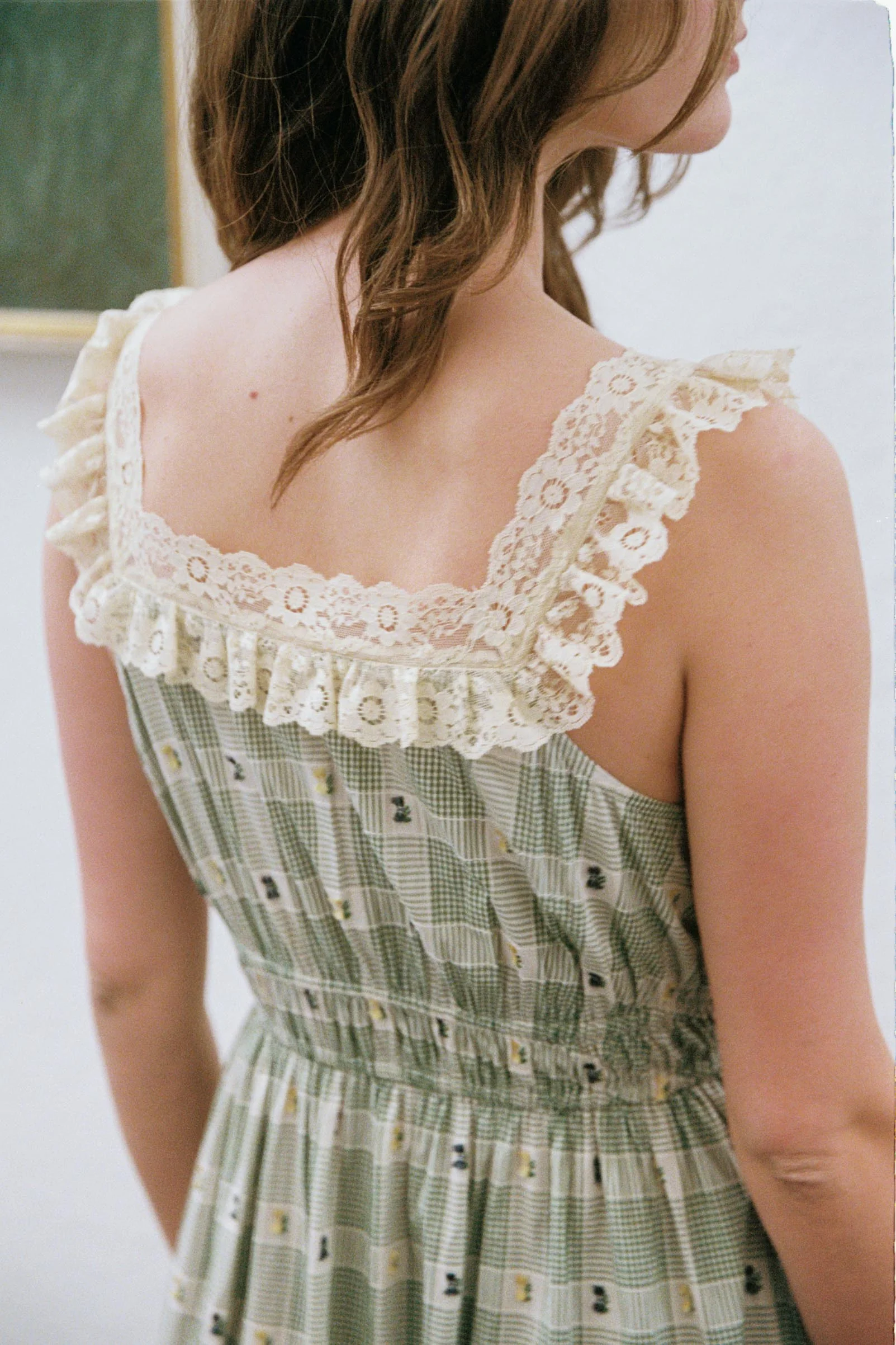 The Lysandra Dress | Linden Picnic Floral - Image 3