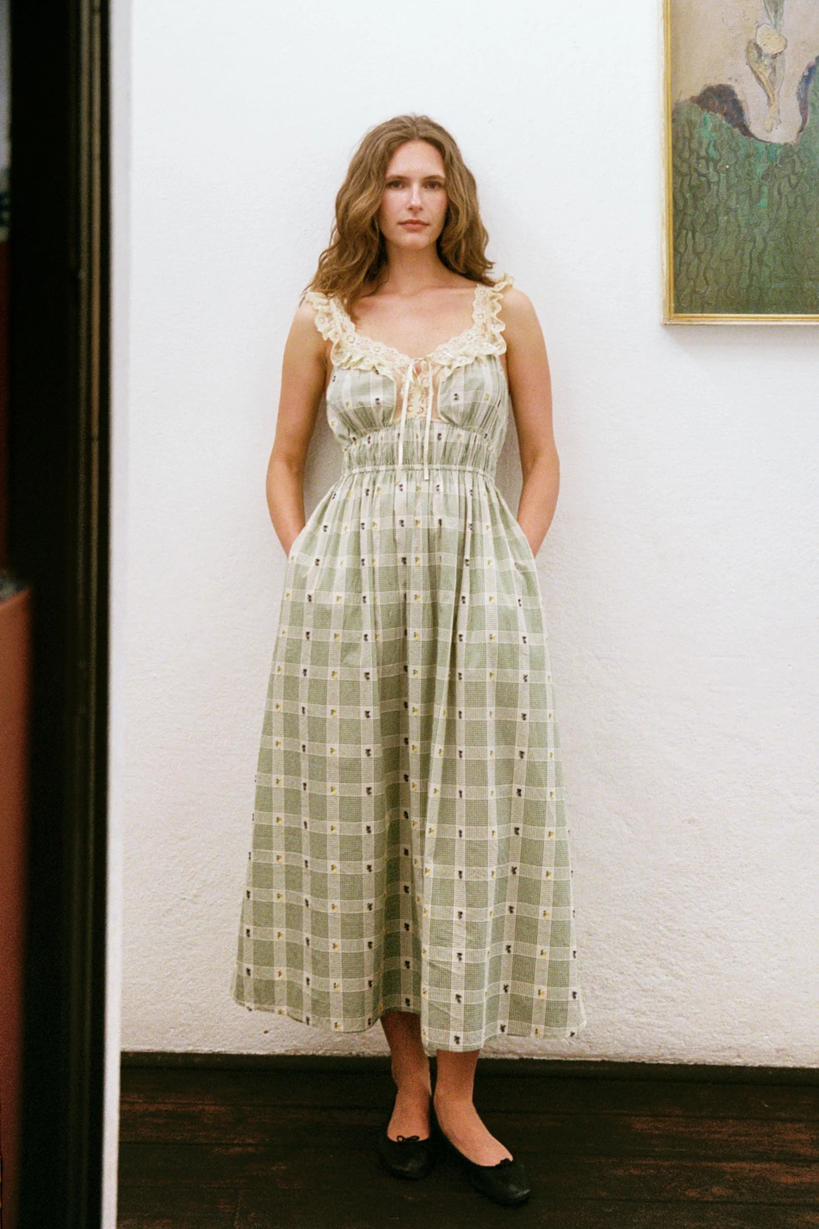 The Lysandra Dress | Linden Picnic Floral - Image 5