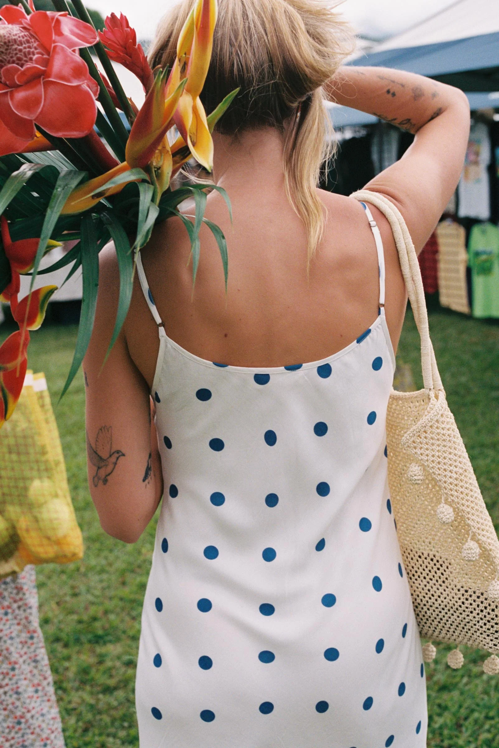 The Melissa Dress | Azure Dot - Image 2