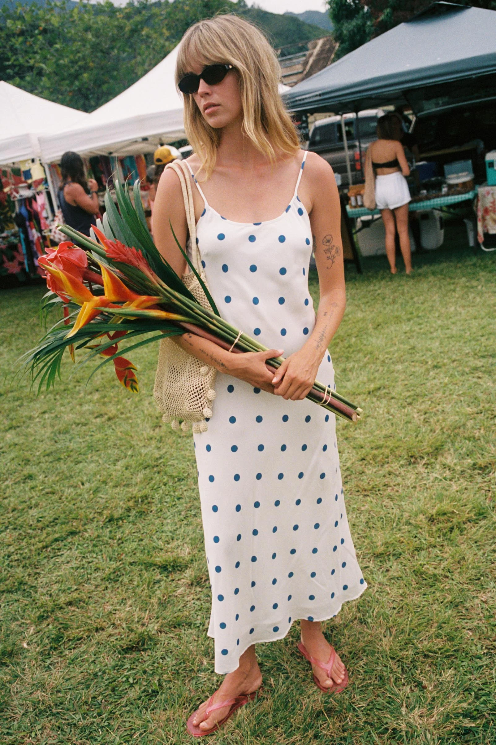 The Melissa Dress | Azure Dot - Image 3
