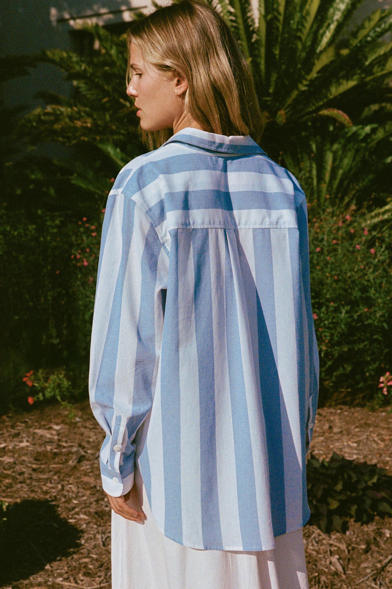 The Mirren Shirt | Blue Stripe - Image 5