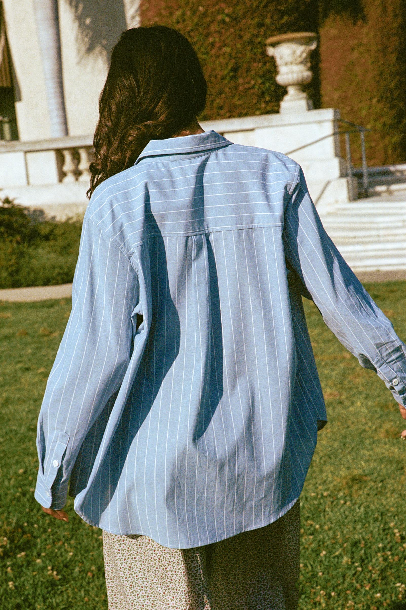The Mirren Shirt | Spruce Pinstripe - Image 3