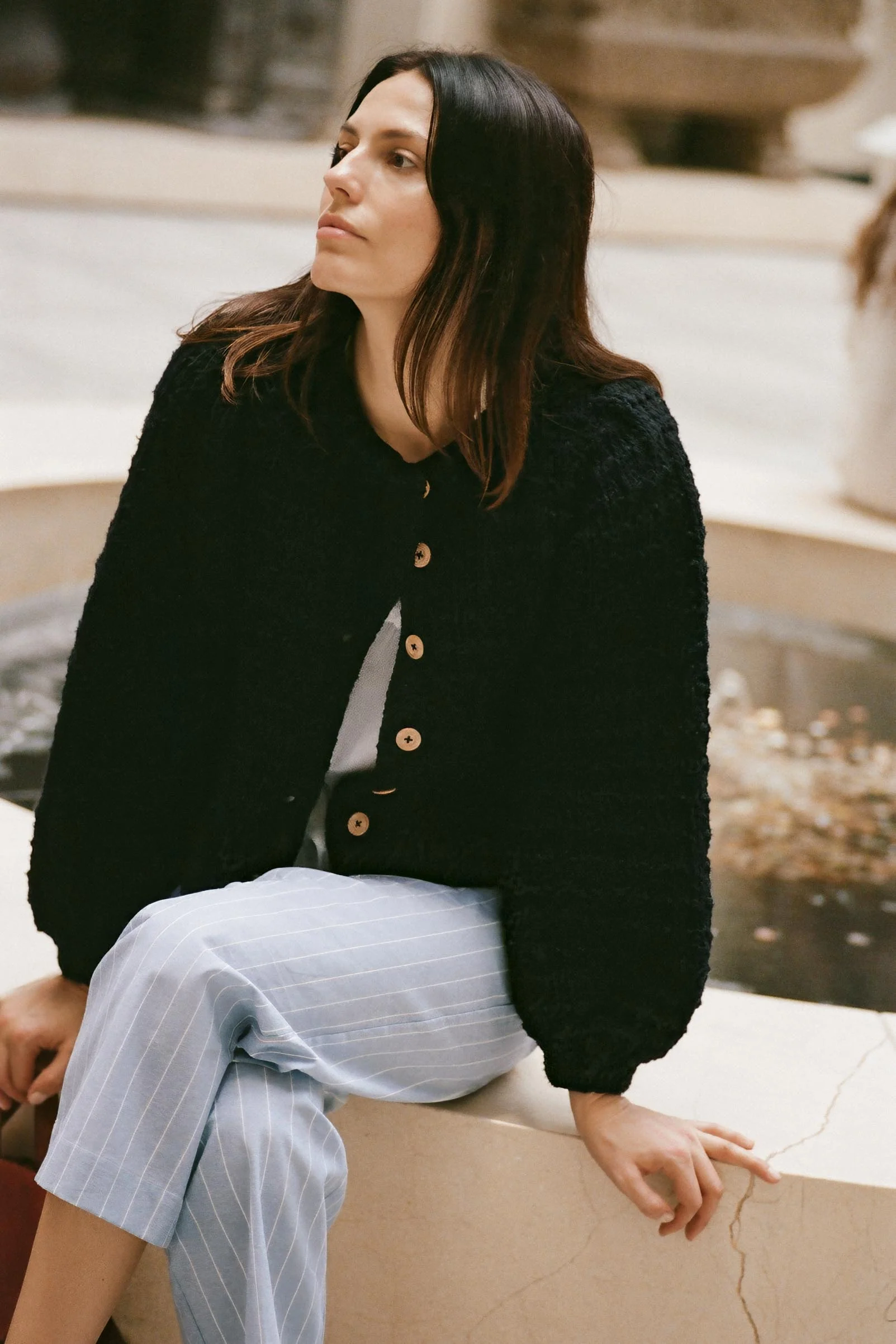 The Nola Cardigan | Noir - Image 2