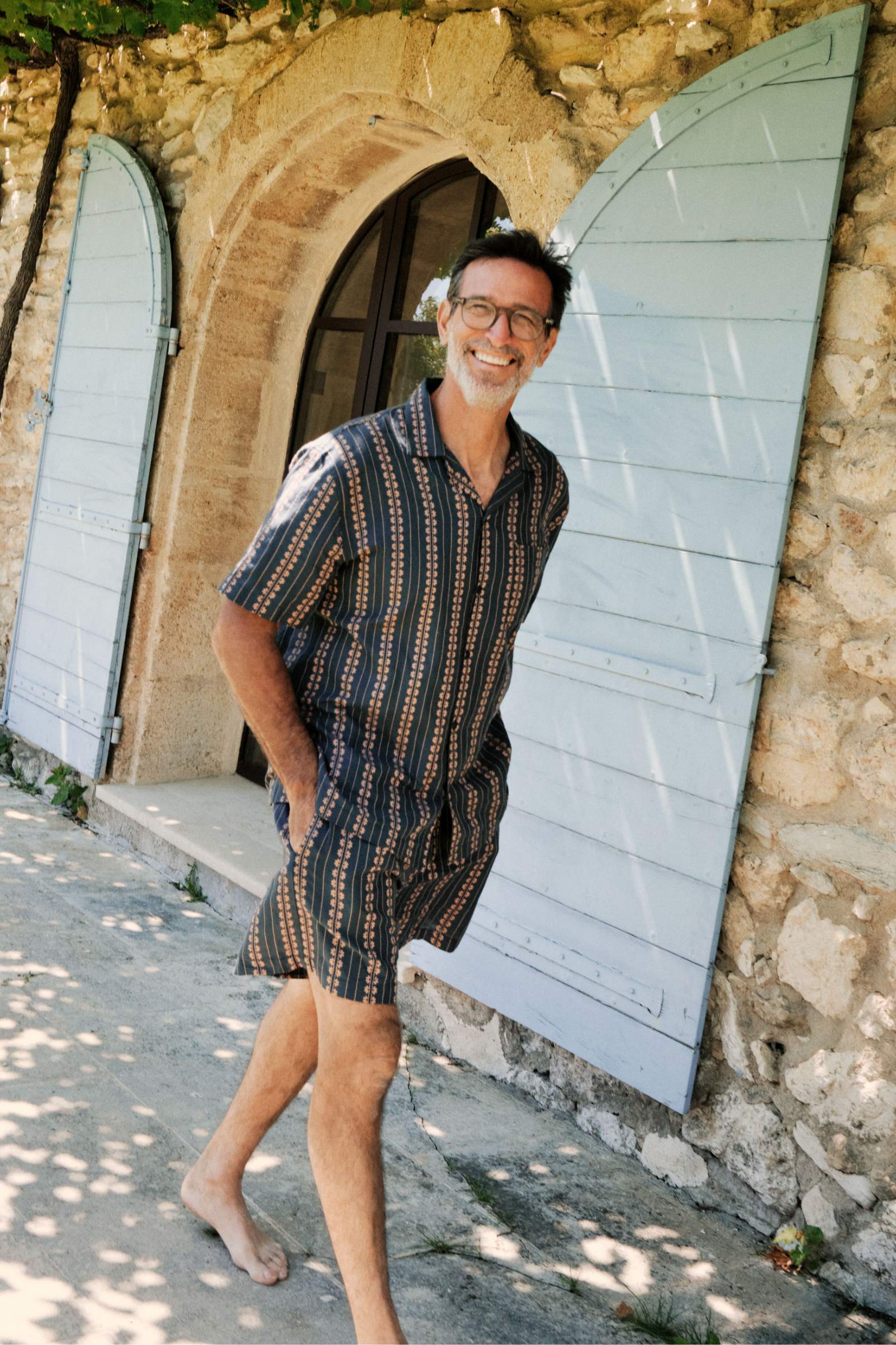 The Pedro Short Sleeve Shirt | Indigo Zinnia Stripe - Image 4