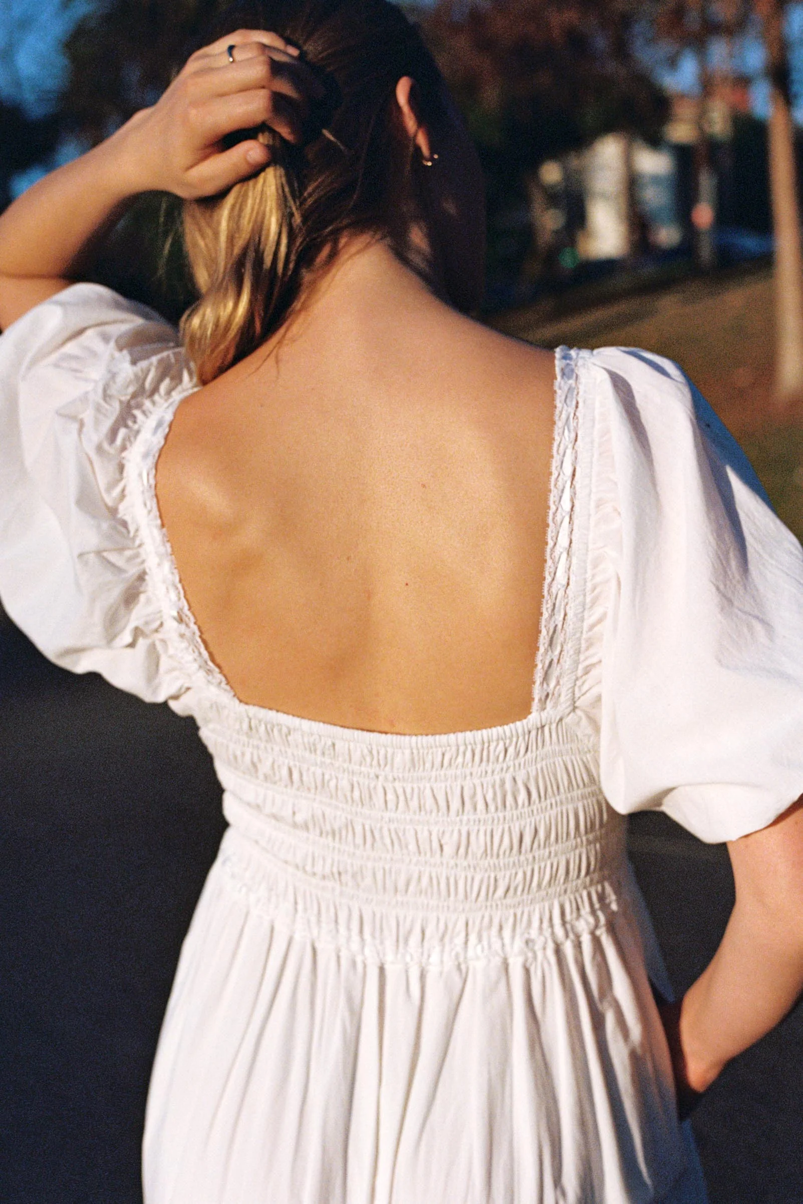 The Ricarda Dress Petites | Alabaster - Image 4