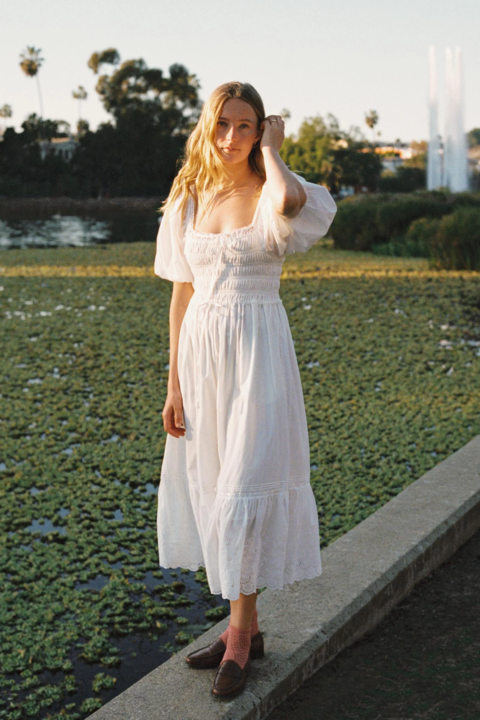 The Ricarda Dress Petites | Alabaster - Image 5