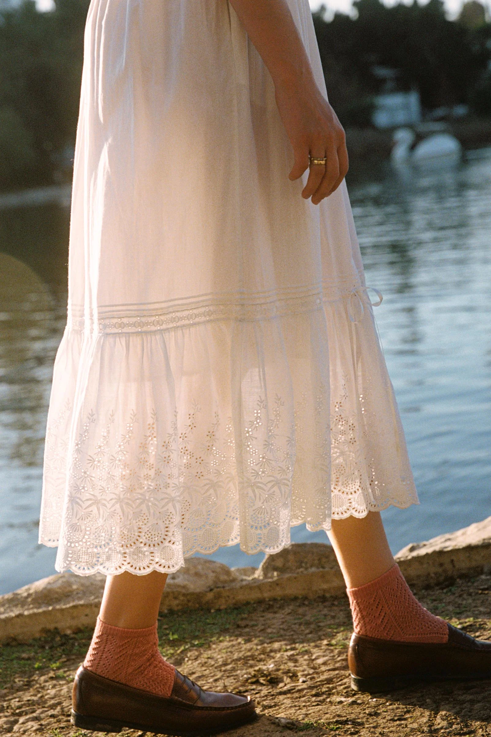 The Ricarda Dress Petites | Alabaster - Image 7