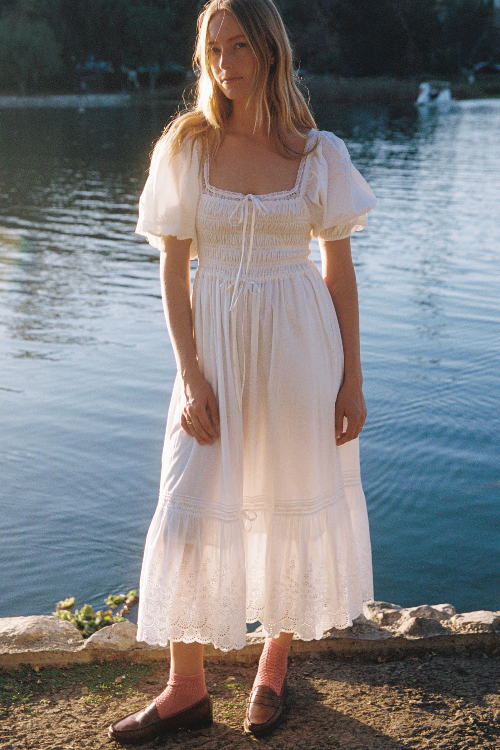 The Ricarda Dress Petites | Alabaster - Image 8