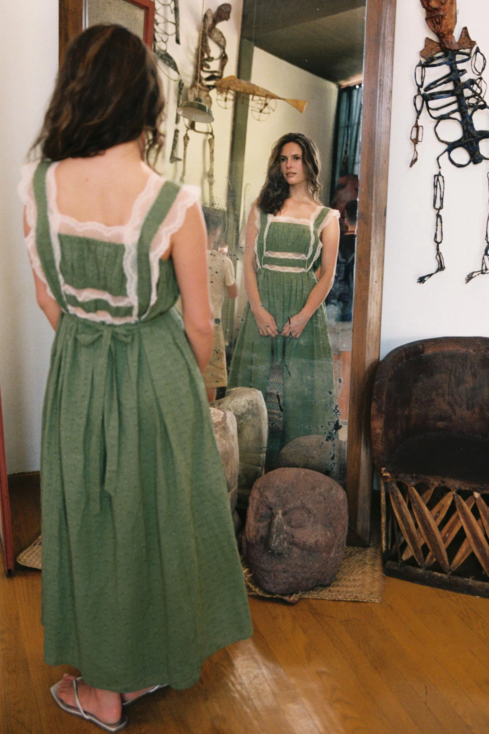 The Sanja Dress | Moss - Image 8
