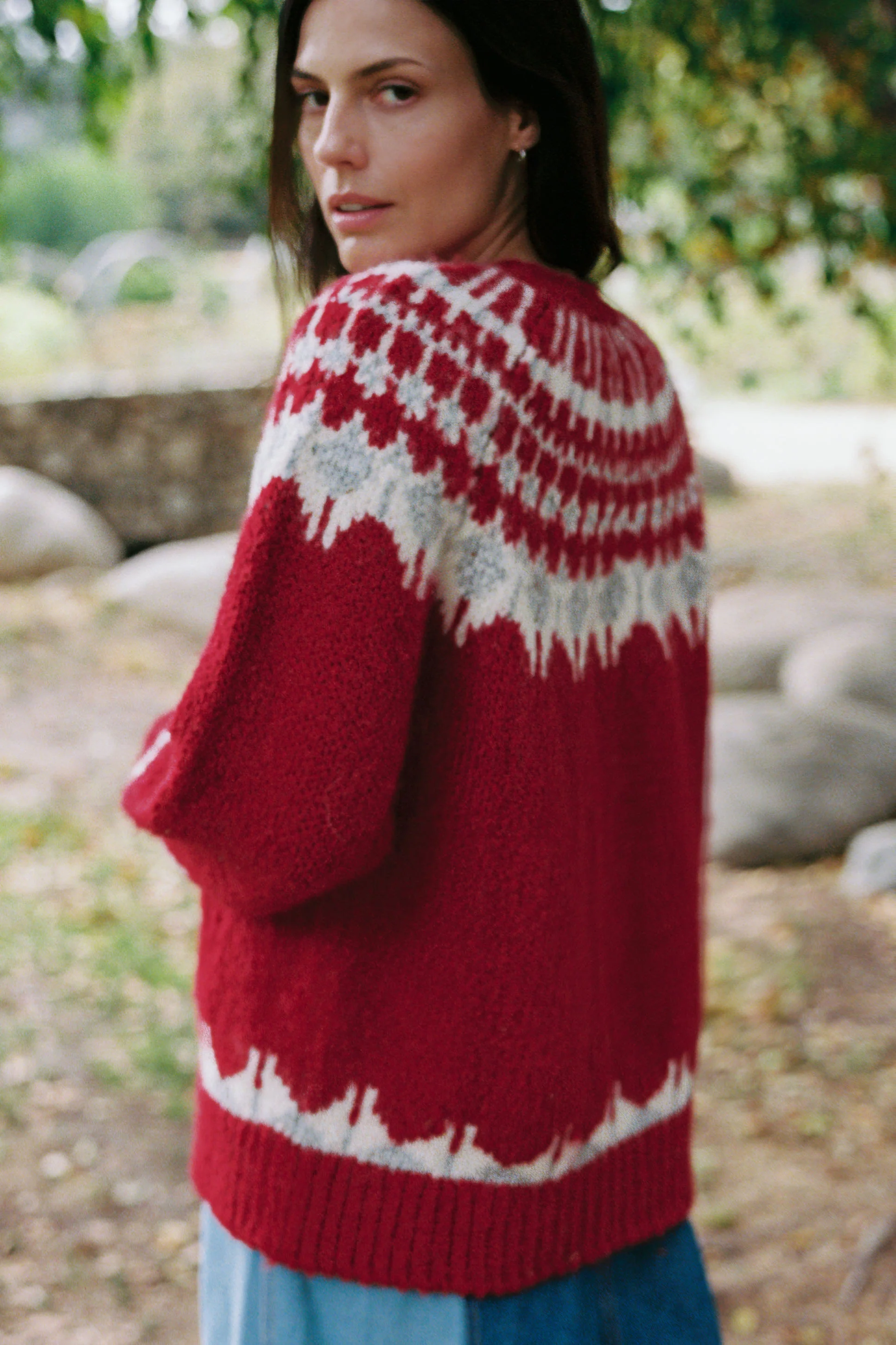 The Thora Cardigan | Beetroot - Image 4