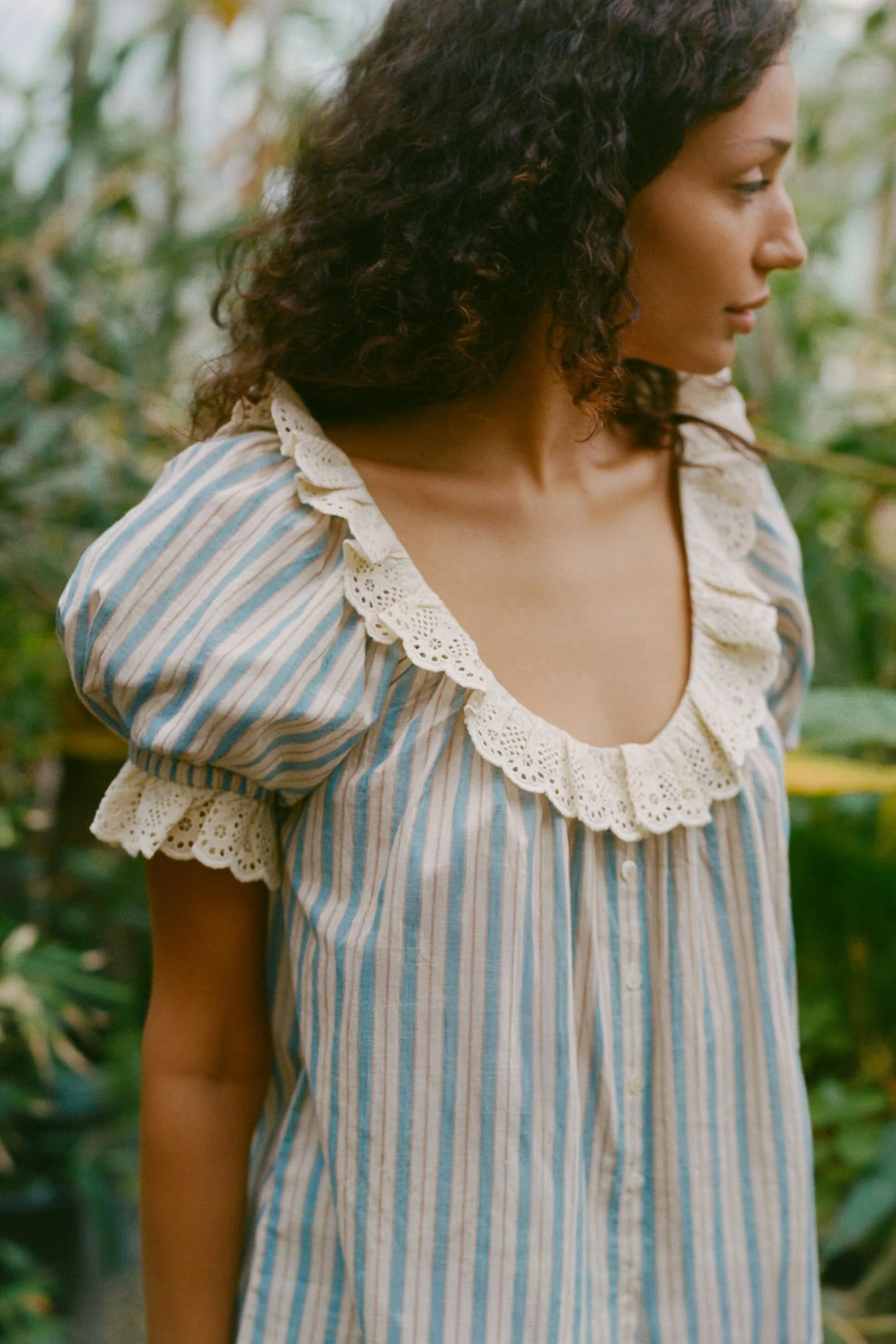 The Valentina Blouse | Antique Stripe - Image 4