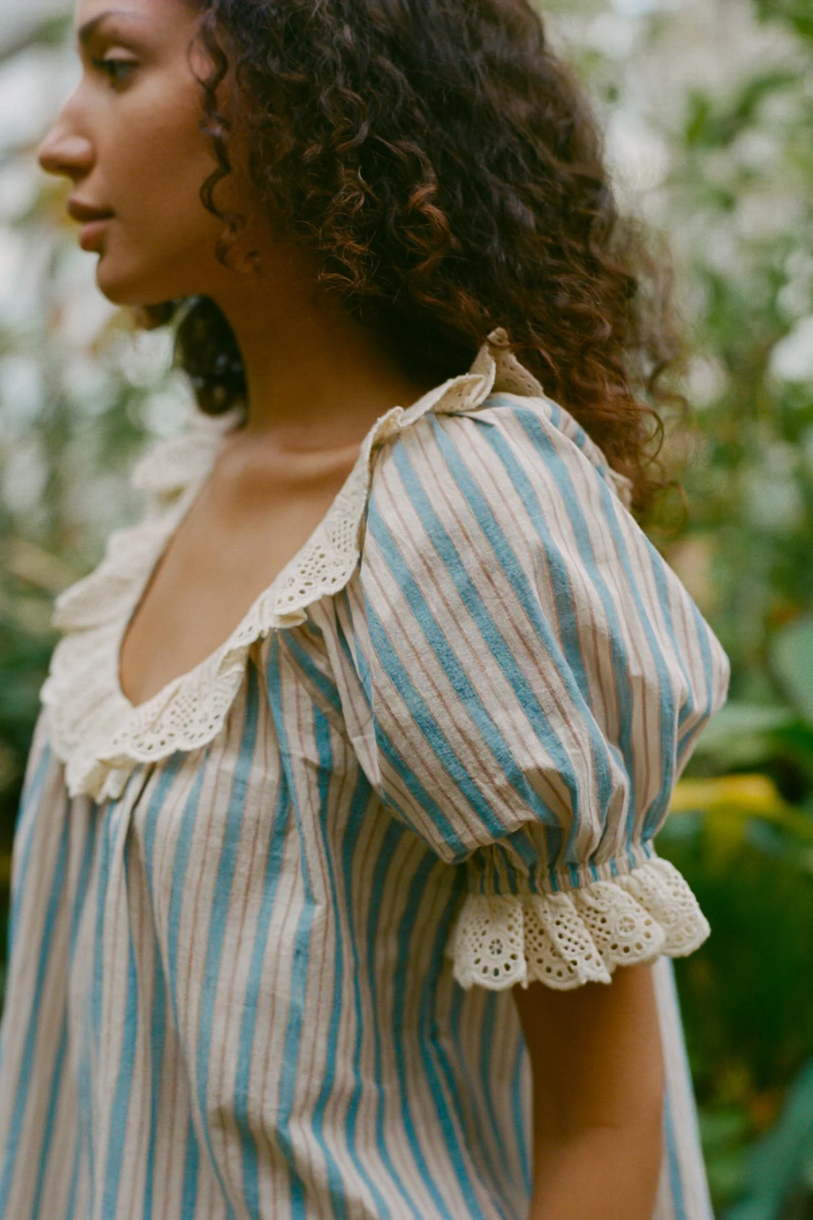 The Valentina Blouse | Antique Stripe - Image 5