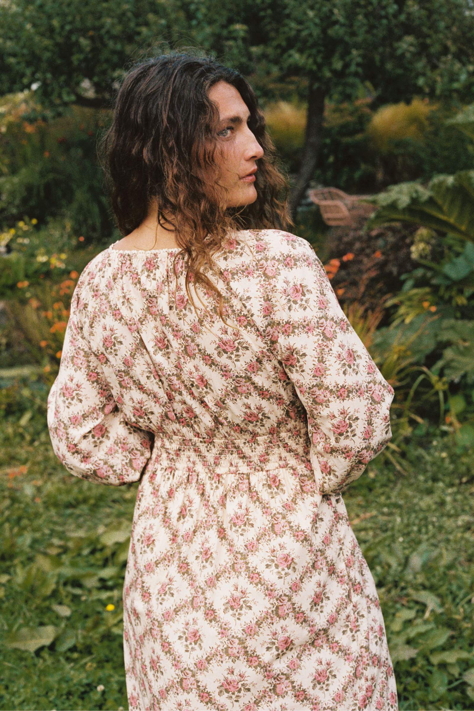 The Venus Dress | Ivory Rose Lattice - Image 3