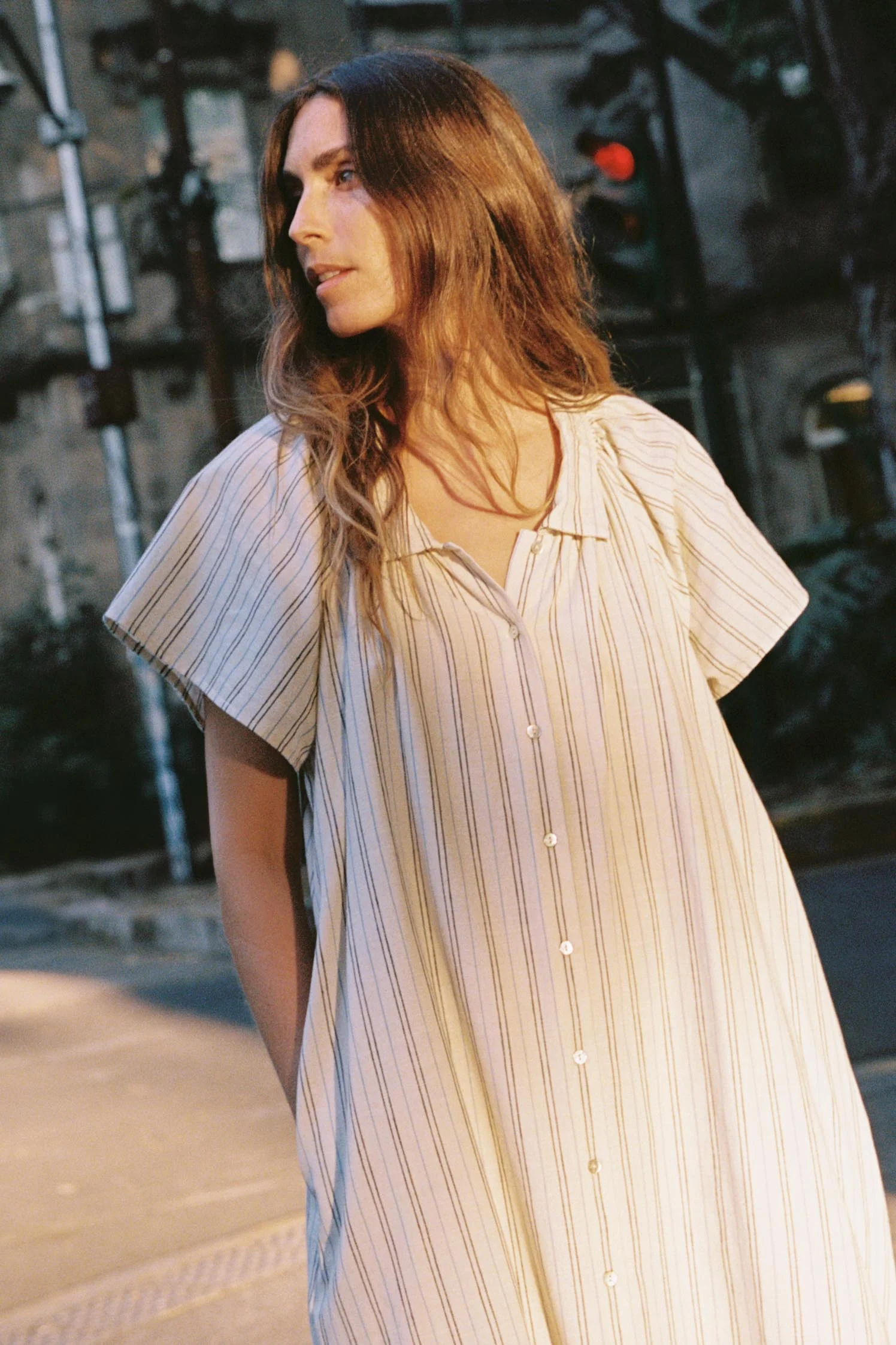 The Walter Dress | Dusk Stripe - Image 3