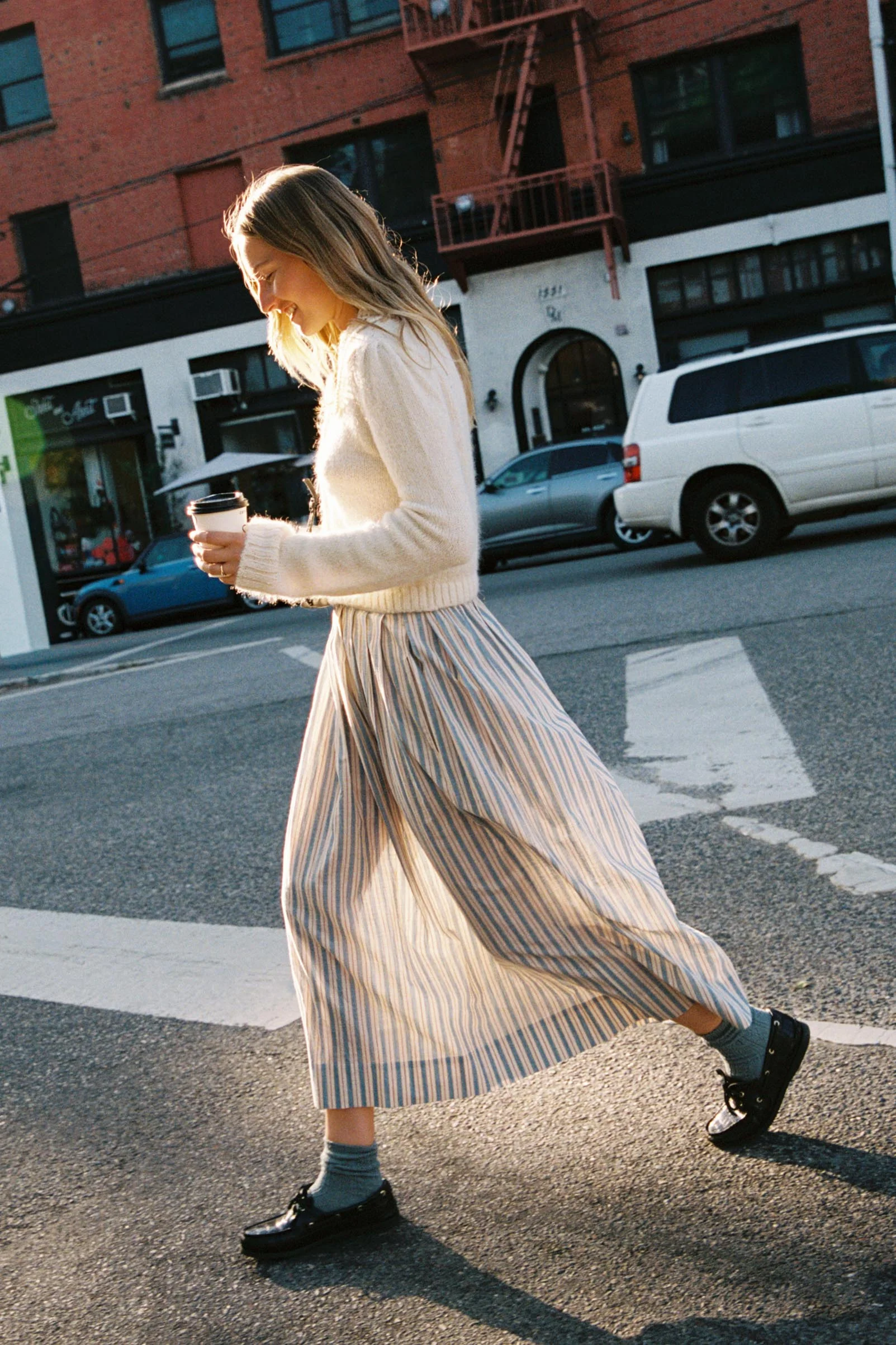 The Xander Skirt | Antique Stripe - Image 2