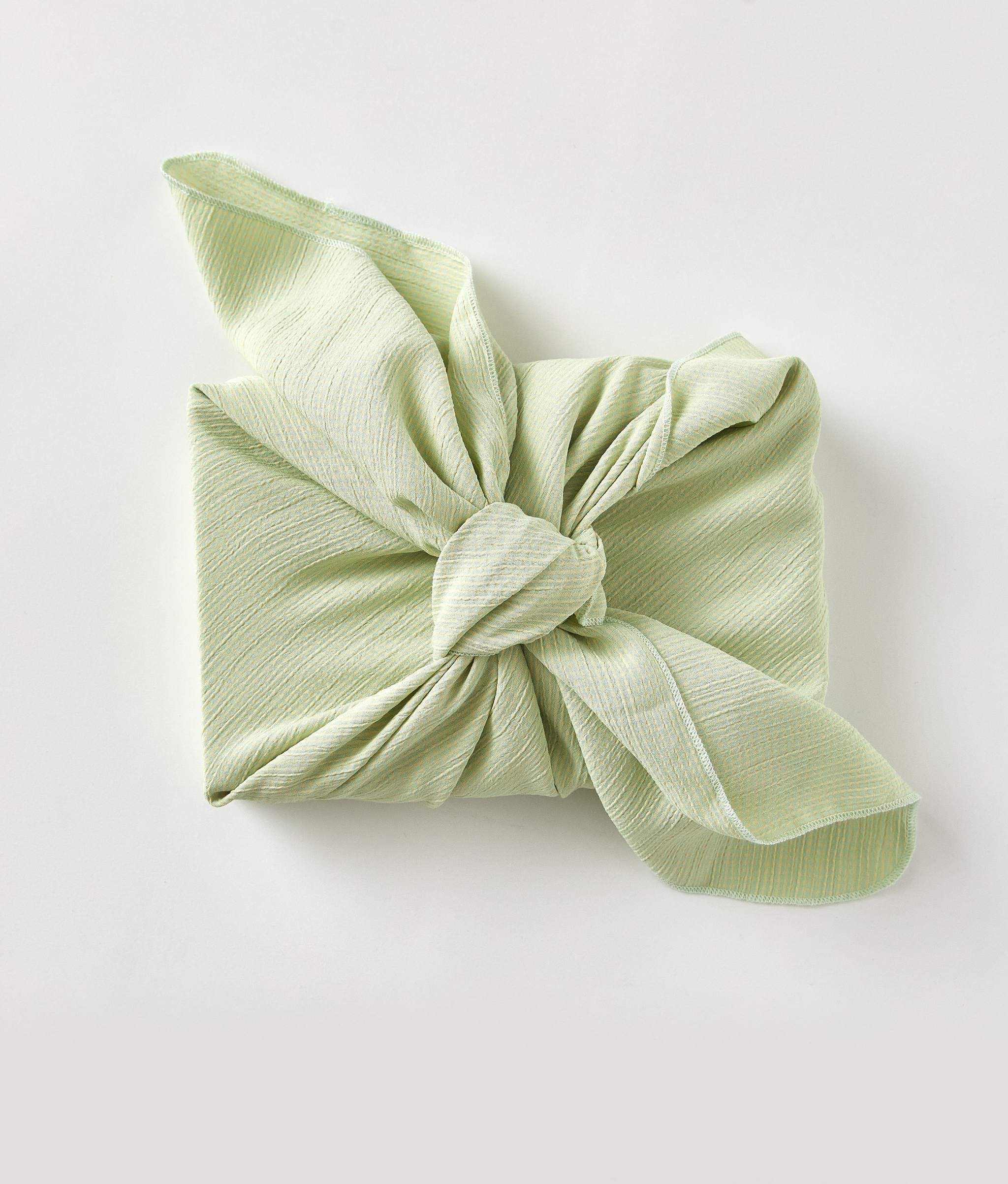 Upcycled Gift Wrapping | Honeydew Gingham - Image 2